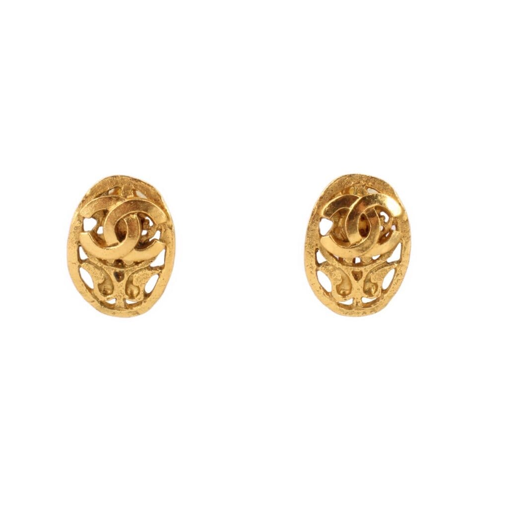 CHANEL VINTAGE CLIP EARRINGS