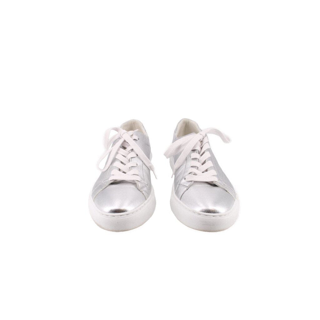 M GEMI METALLIC SNEAKERS SILVER 11 US