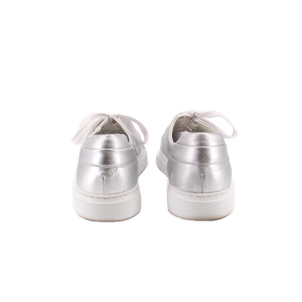 M GEMI METALLIC SNEAKERS SILVER 11 US