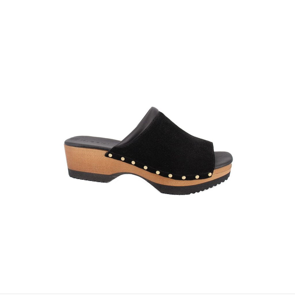 M GEMI SUEDE MULES BLACK 10 US