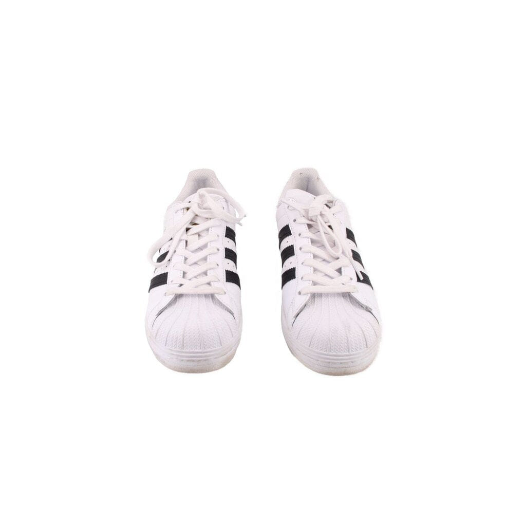 ADIDAS WOMEN'S SUPERSTAR LEATHER SNEAKERS WHITE 9.5 US