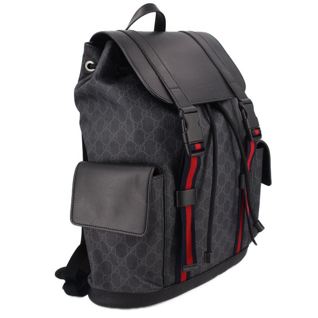 GUCCI GG SOFT BACKPACKS BLACK