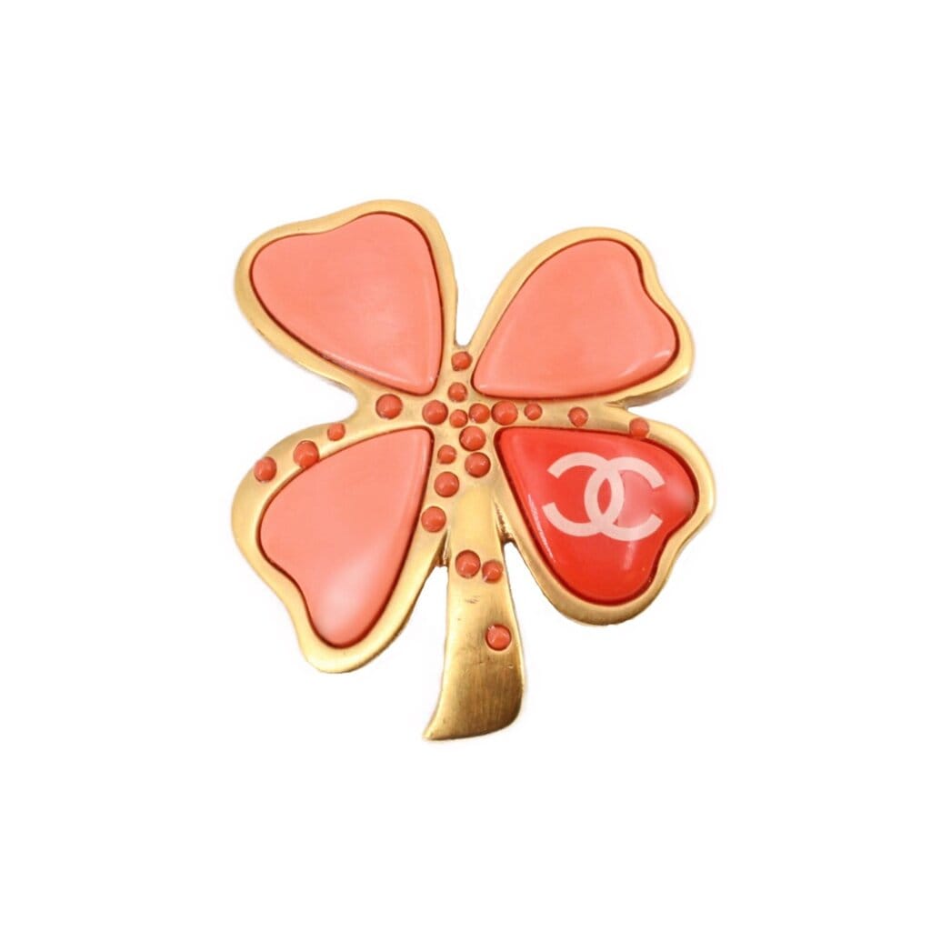 CHANEL VINTAGE CLOVER BROOCHES