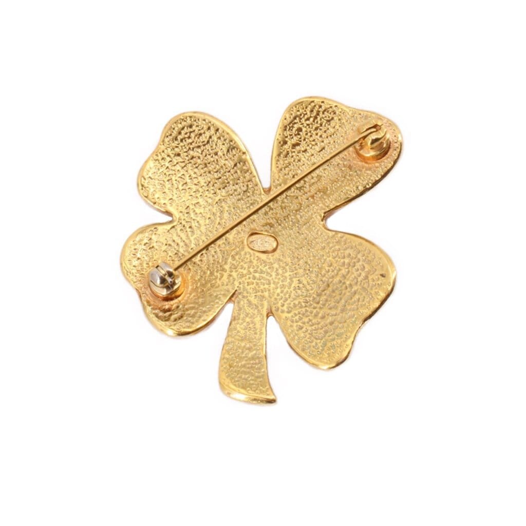 CHANEL VINTAGE CLOVER BROOCHES
