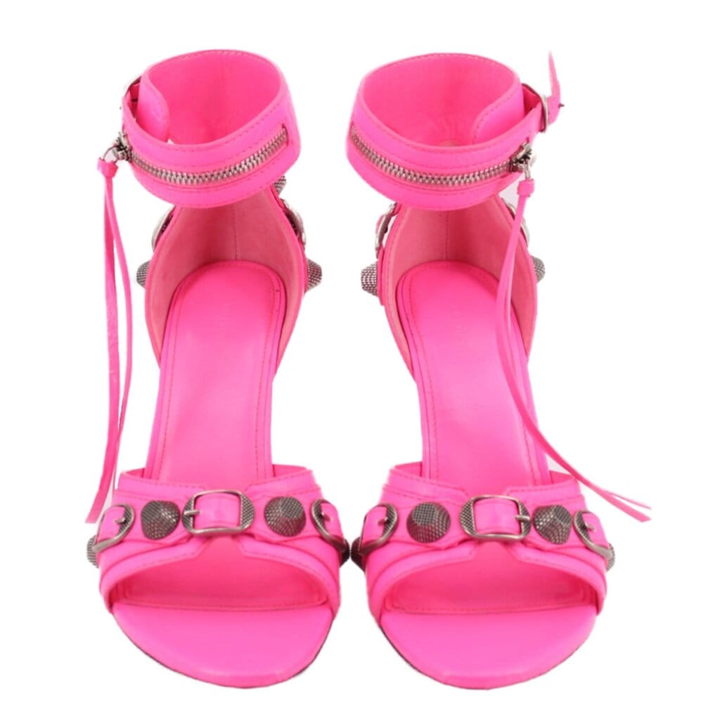 BALENCIAGA CAGOLE HEELS PINK 7.5 US