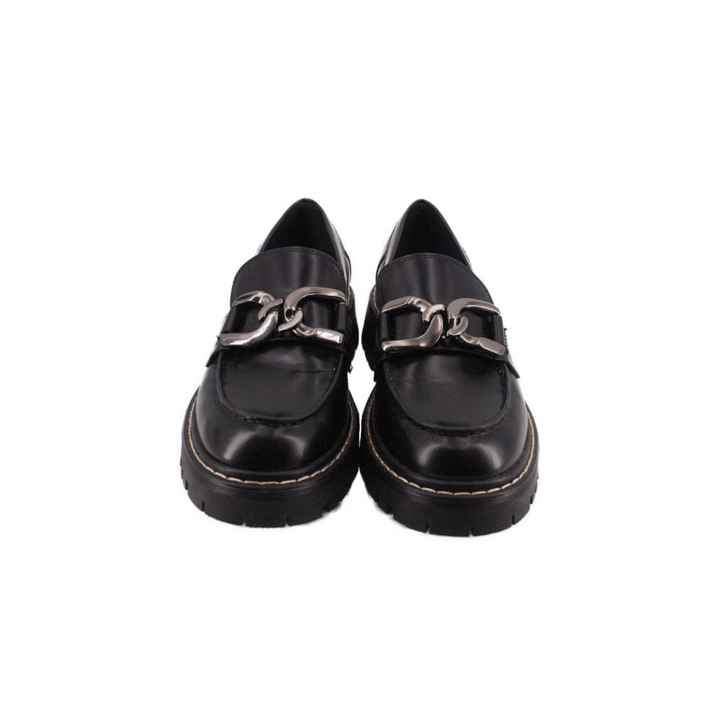 MARC FISHER PLATFORM LOAFERS BLACK 8.5 US