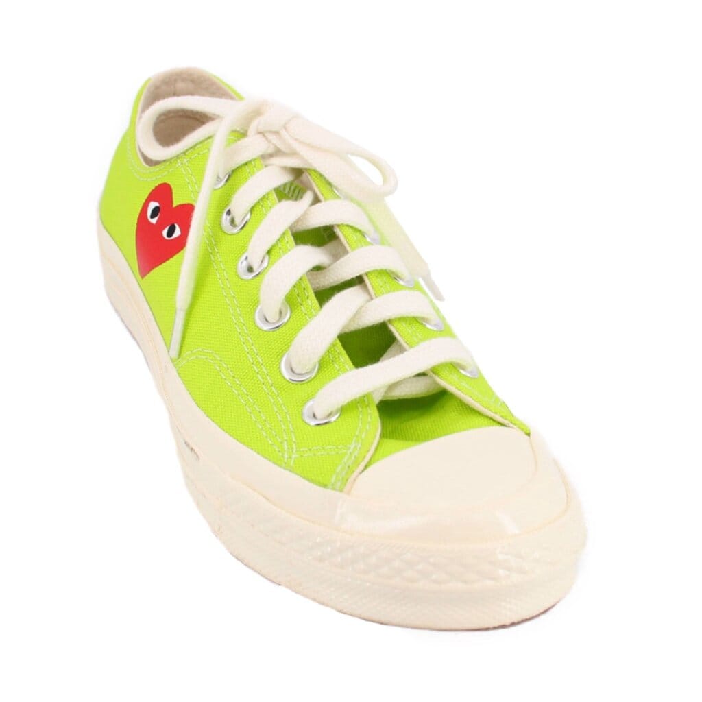 CONVERSE COMME DES GARCONS SNEAKERS GREEN 7.5 US
