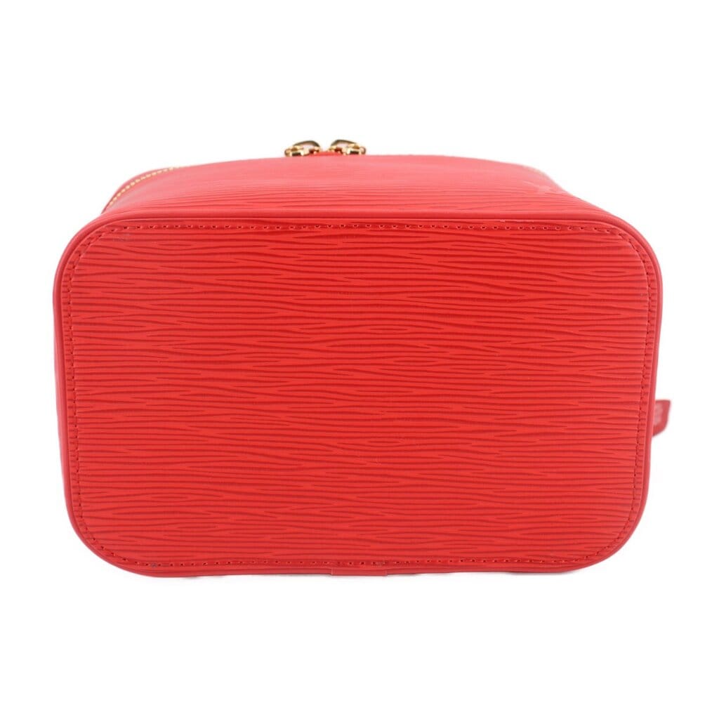 LOUIS VUITTON NICE MINI W/ SCARF HANDLE BAG RED EPI