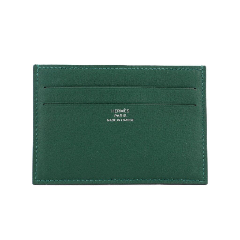 HERMES CARD CASE WALLETS GREEN