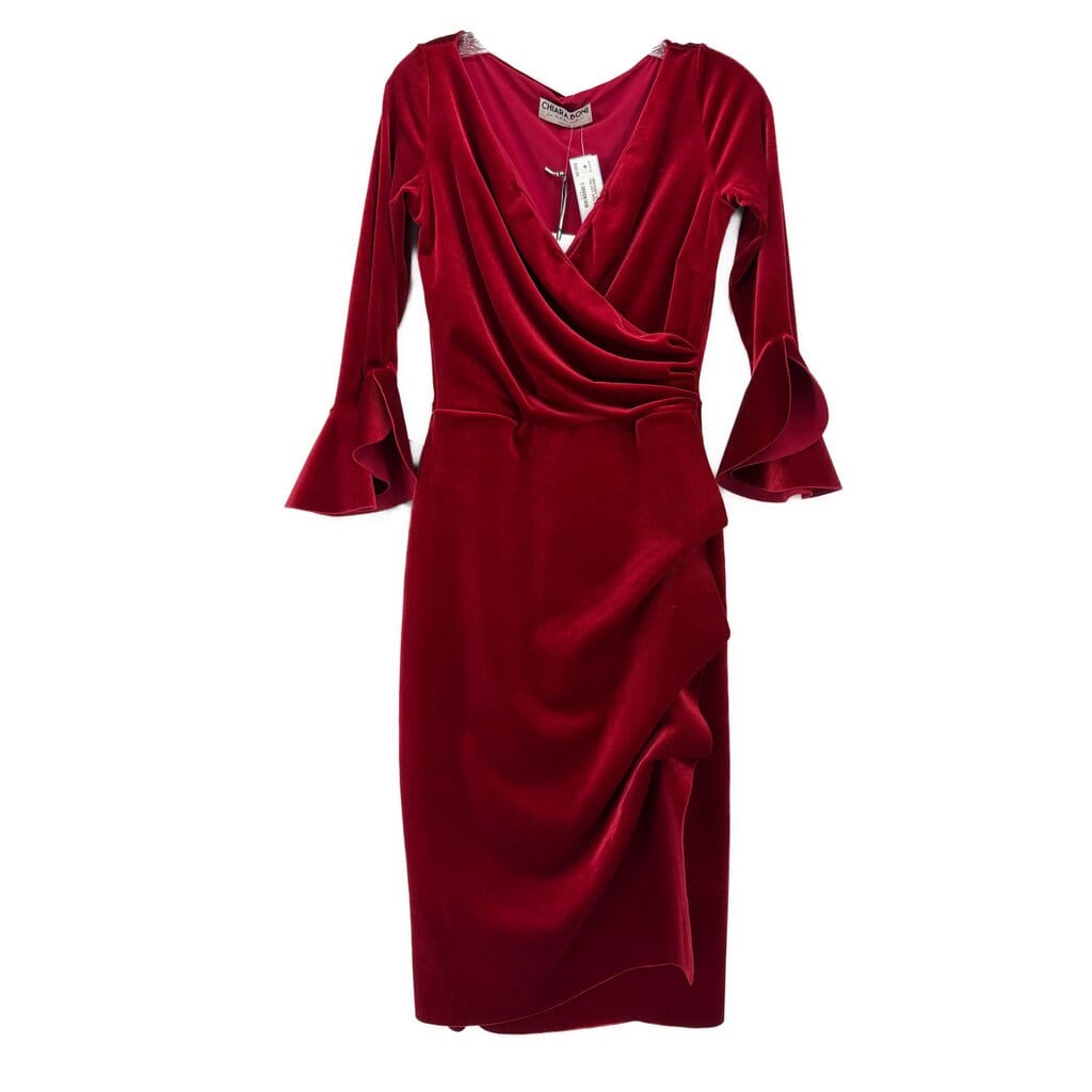 CHIARA BONI VELVET DRESSES RED M