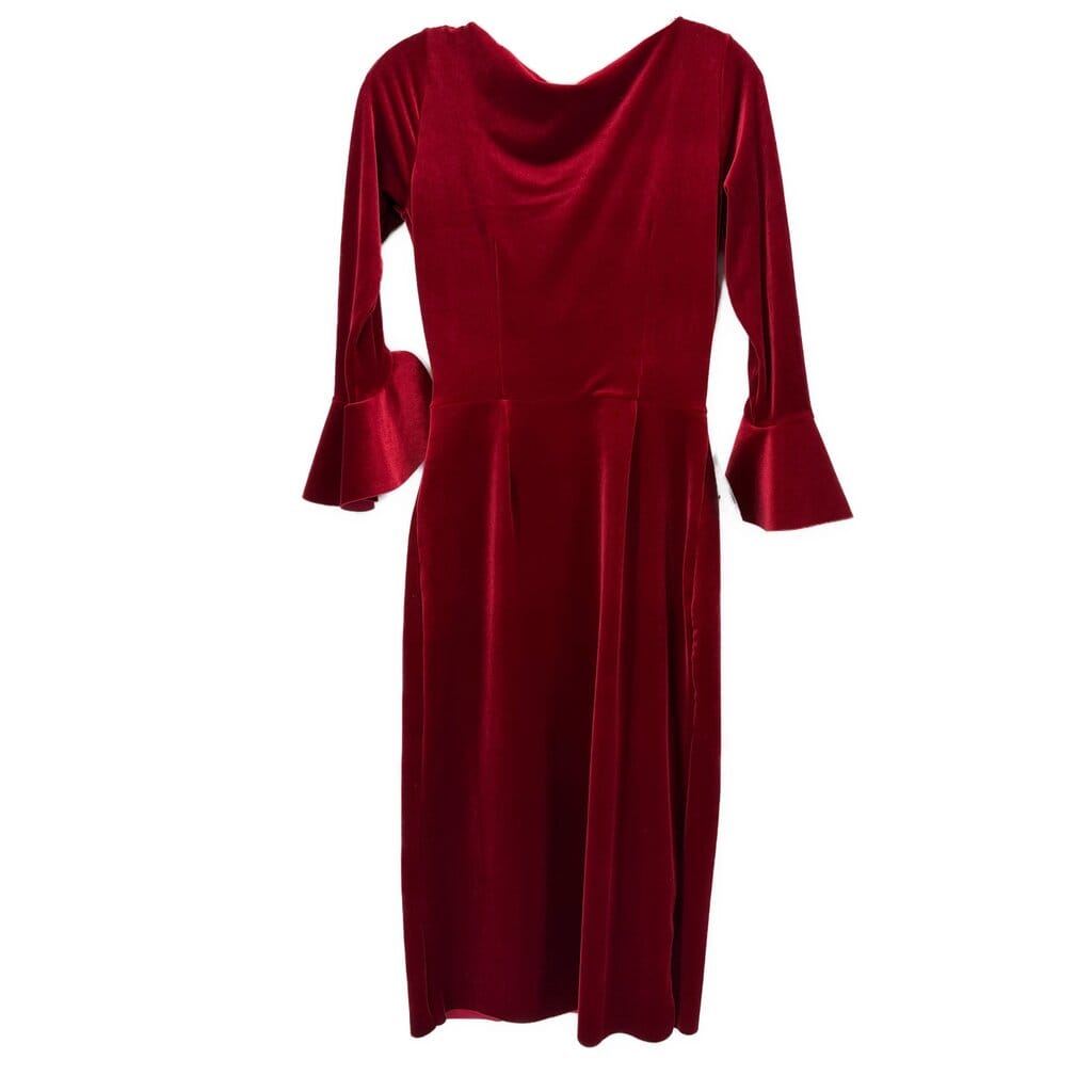CHIARA BONI VELVET DRESSES RED M