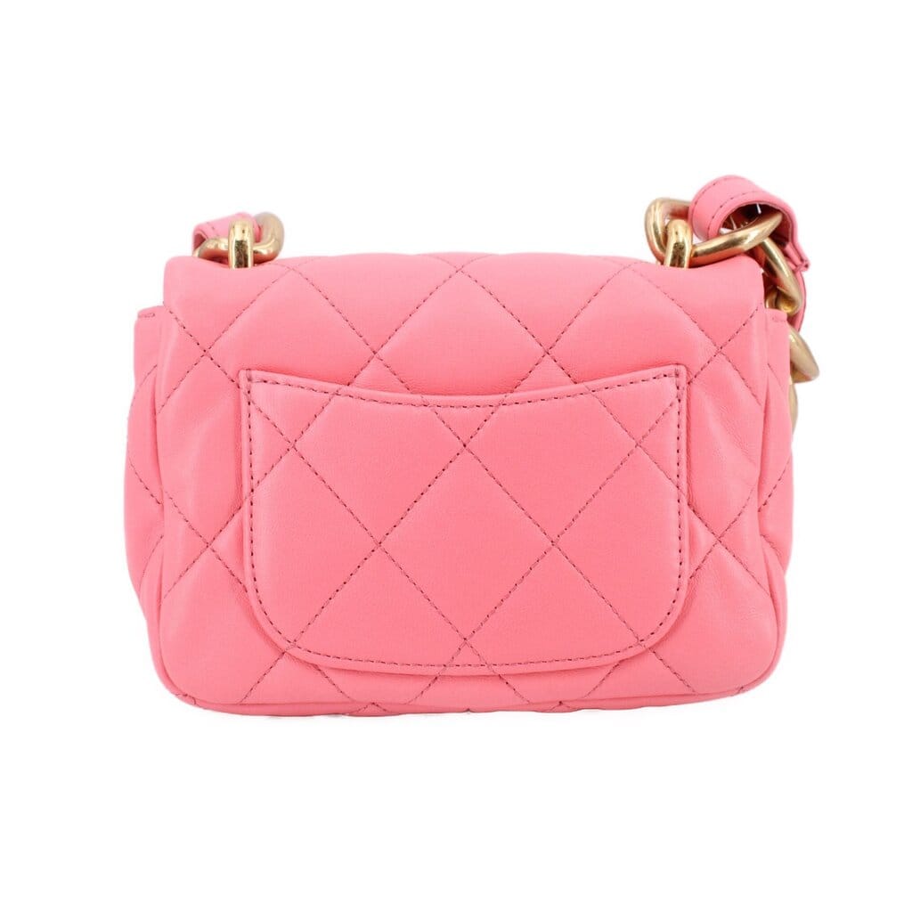 CHANEL MINI FUNKY TOWN FLAP SHOULDER BAGS PINK
