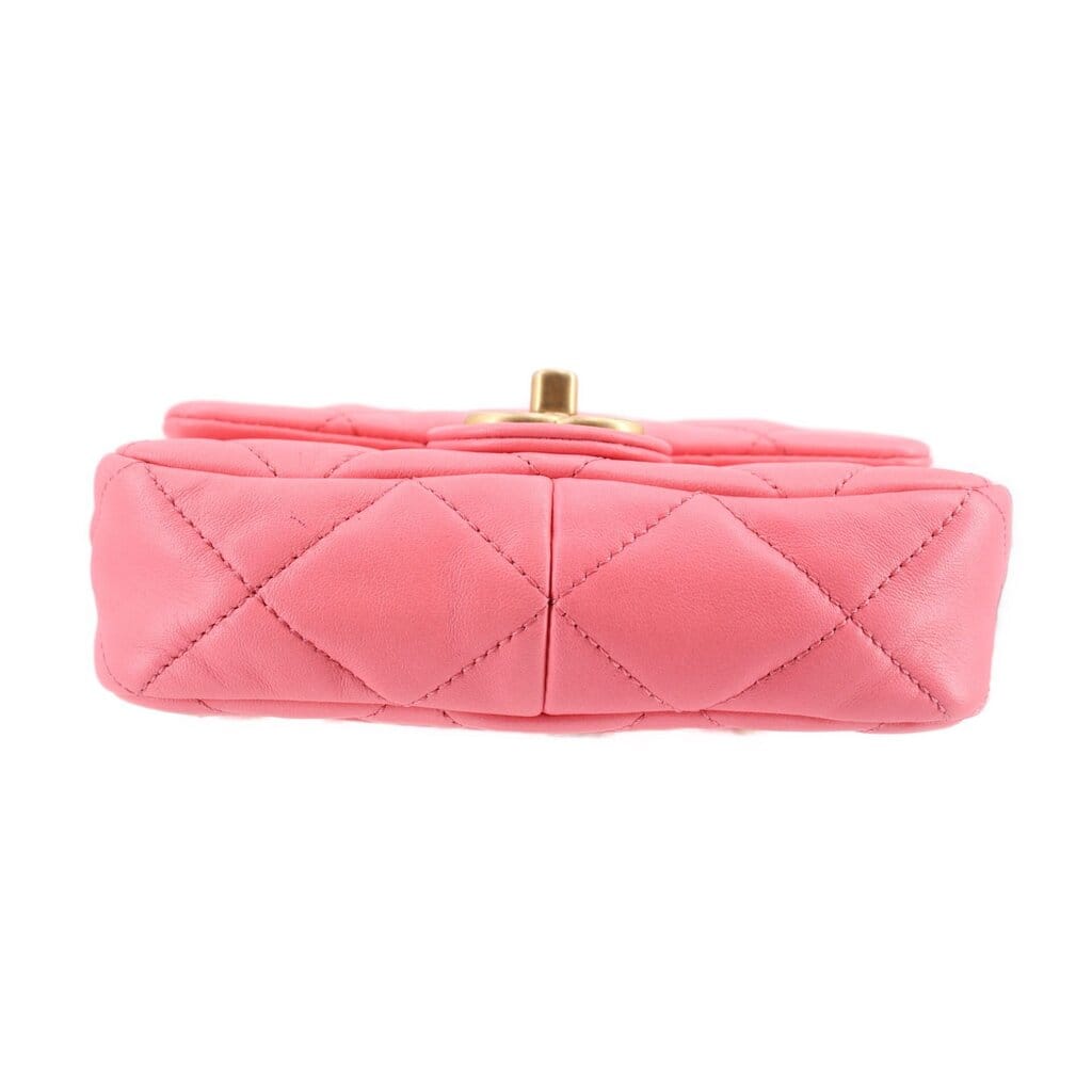 CHANEL MINI FUNKY TOWN FLAP SHOULDER BAGS PINK