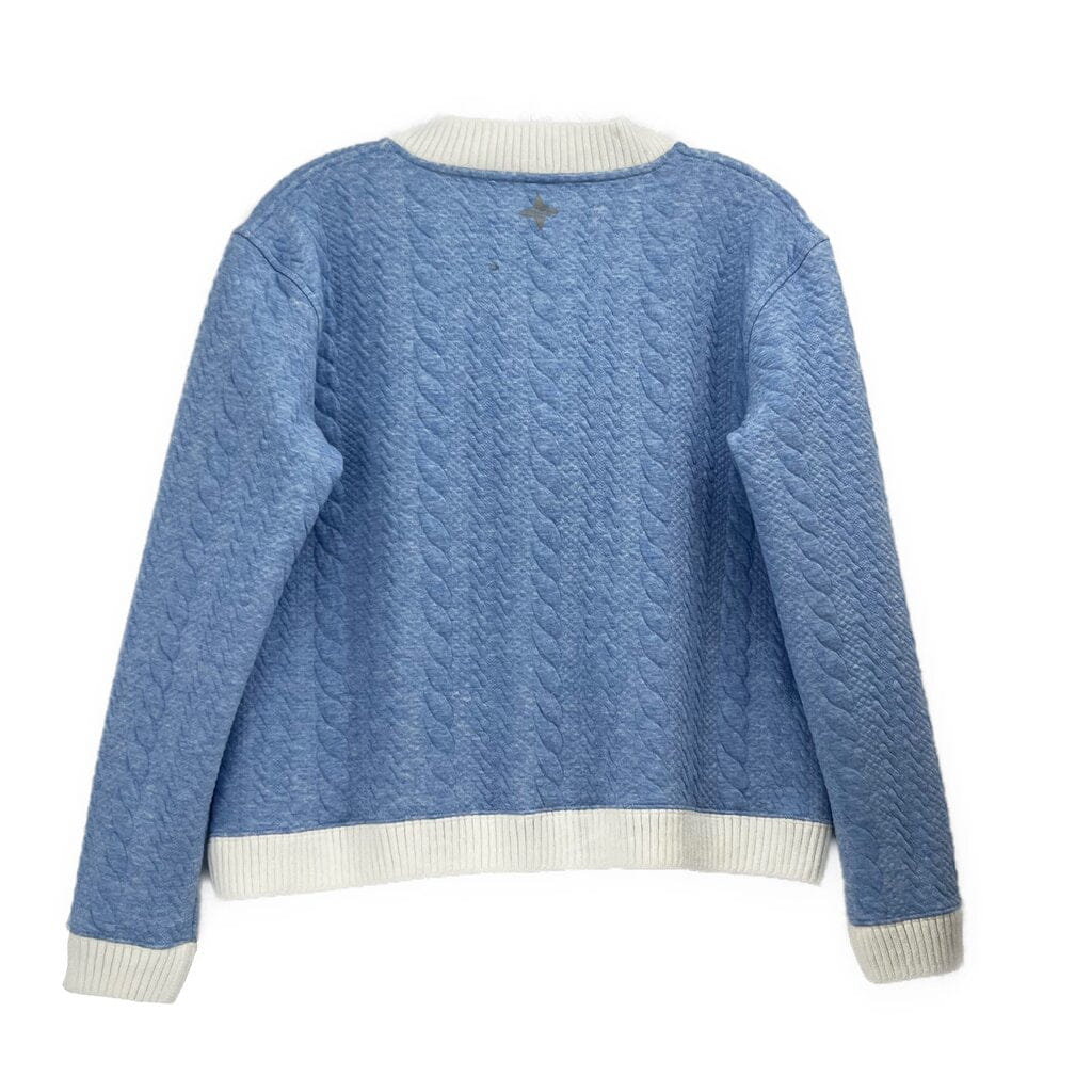 TUCKERNUCK CABLE CARDIGANS BLUE M