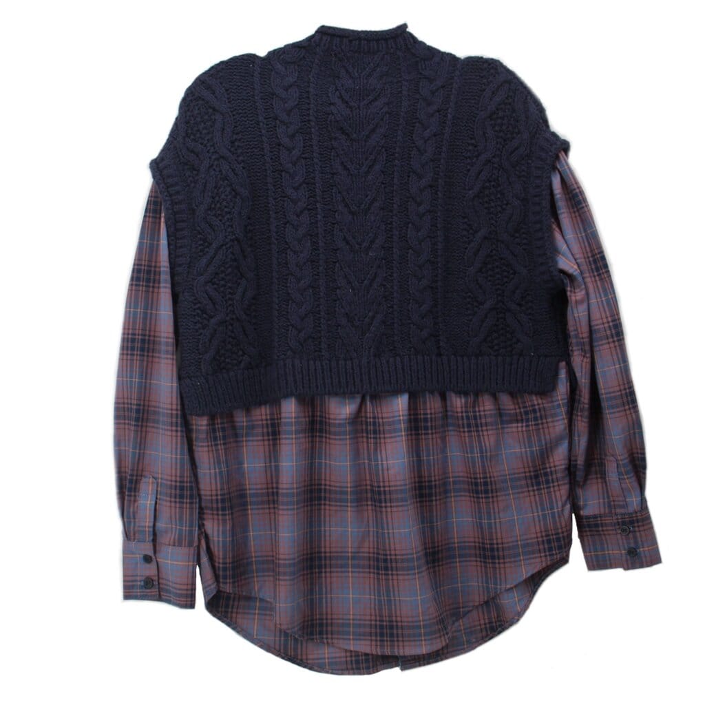 MAEVE LAYERED SWEATERS NAVY M