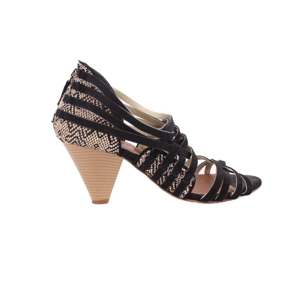MATT BERNSON STRAPPY HEELS BLACK 11 US