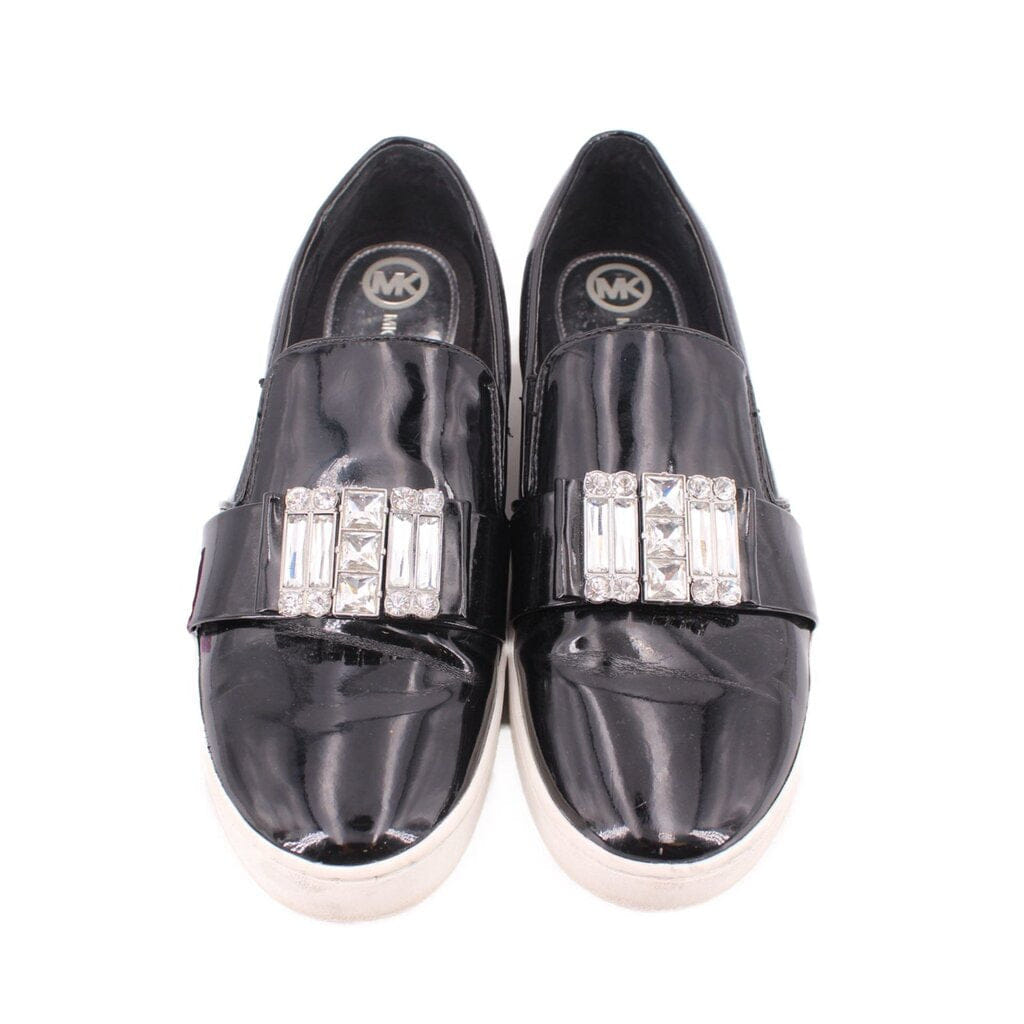 MICHAEL KORS PATENT SNEAKERS BLACK 9.5 US