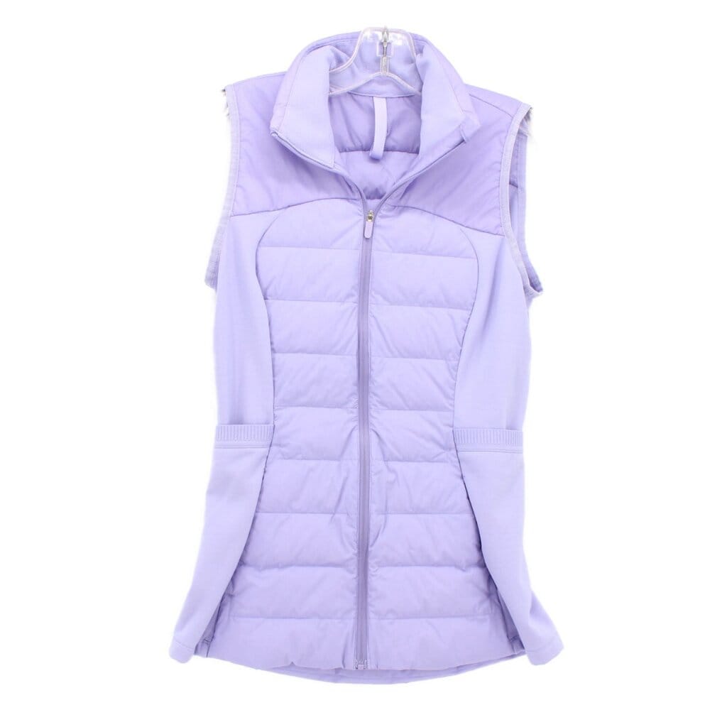 LULULEMON DOWN VEST ACTIVEWEAR PURPLE S