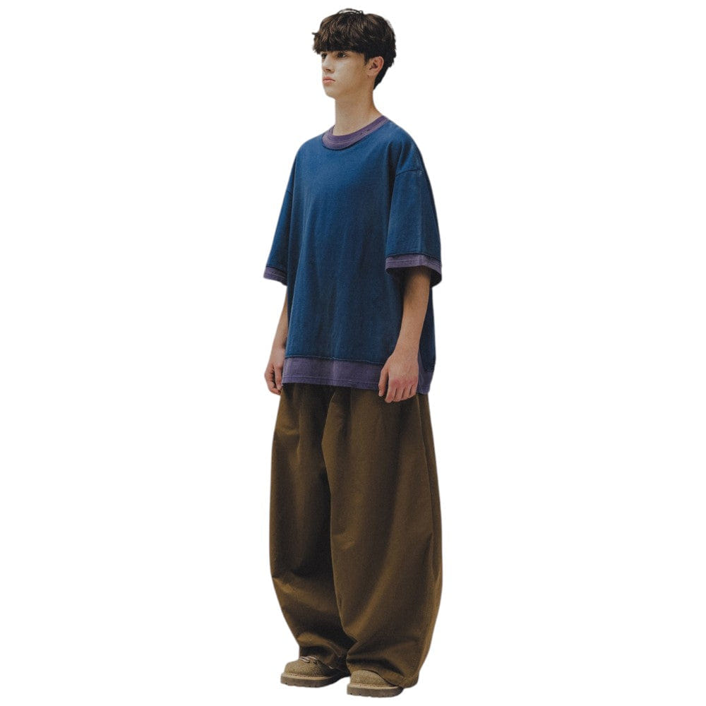 ANGLAN Double Layer Washed Tee
