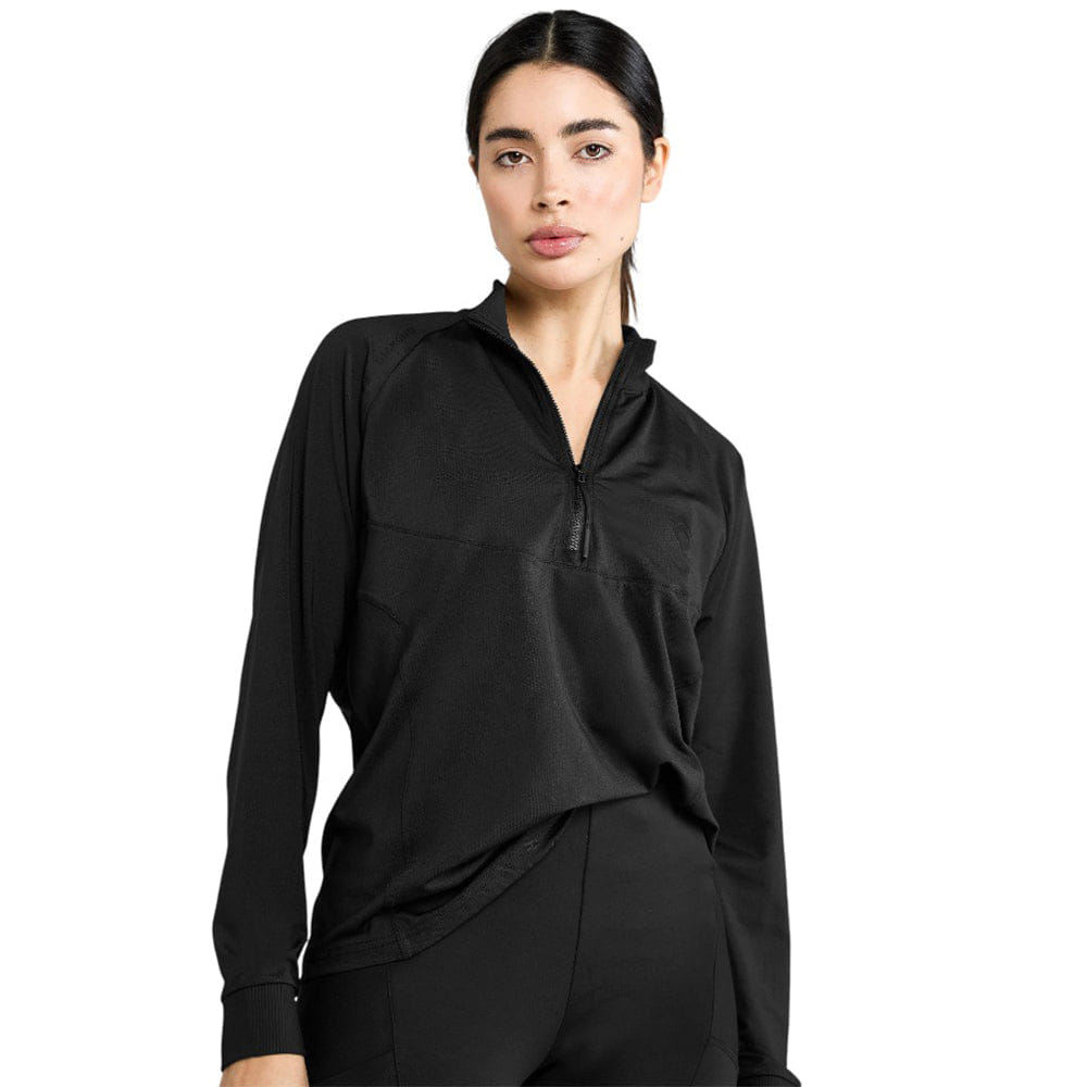 AZTEC DIAMOND BLACK LONG SLEEVE MESH SHIRT
