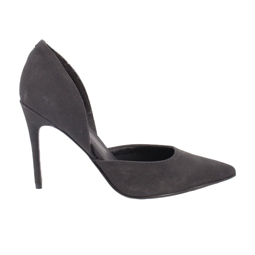 MARC FISHER FABRIC HEELS BLACK 8 US