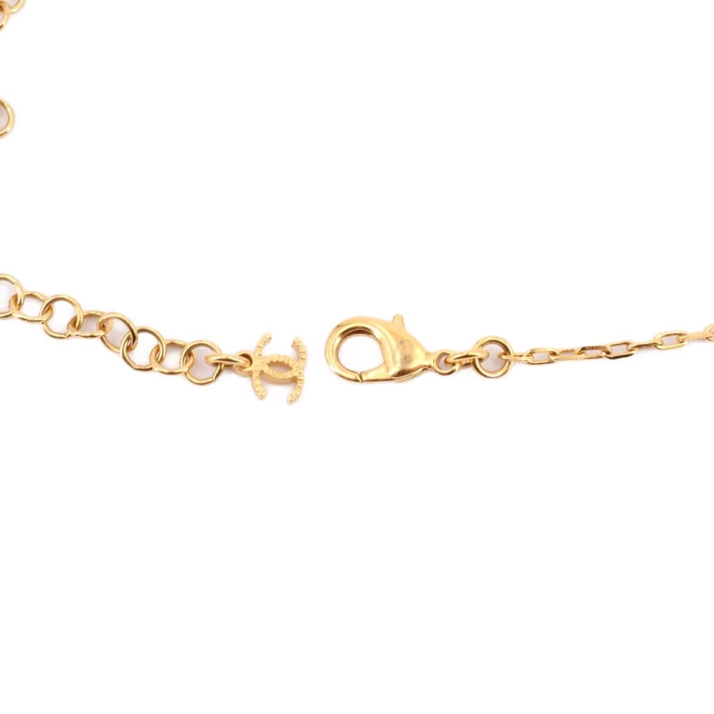 CHANEL CRYSTAL EMBELLISHED NECKLACES GOLD