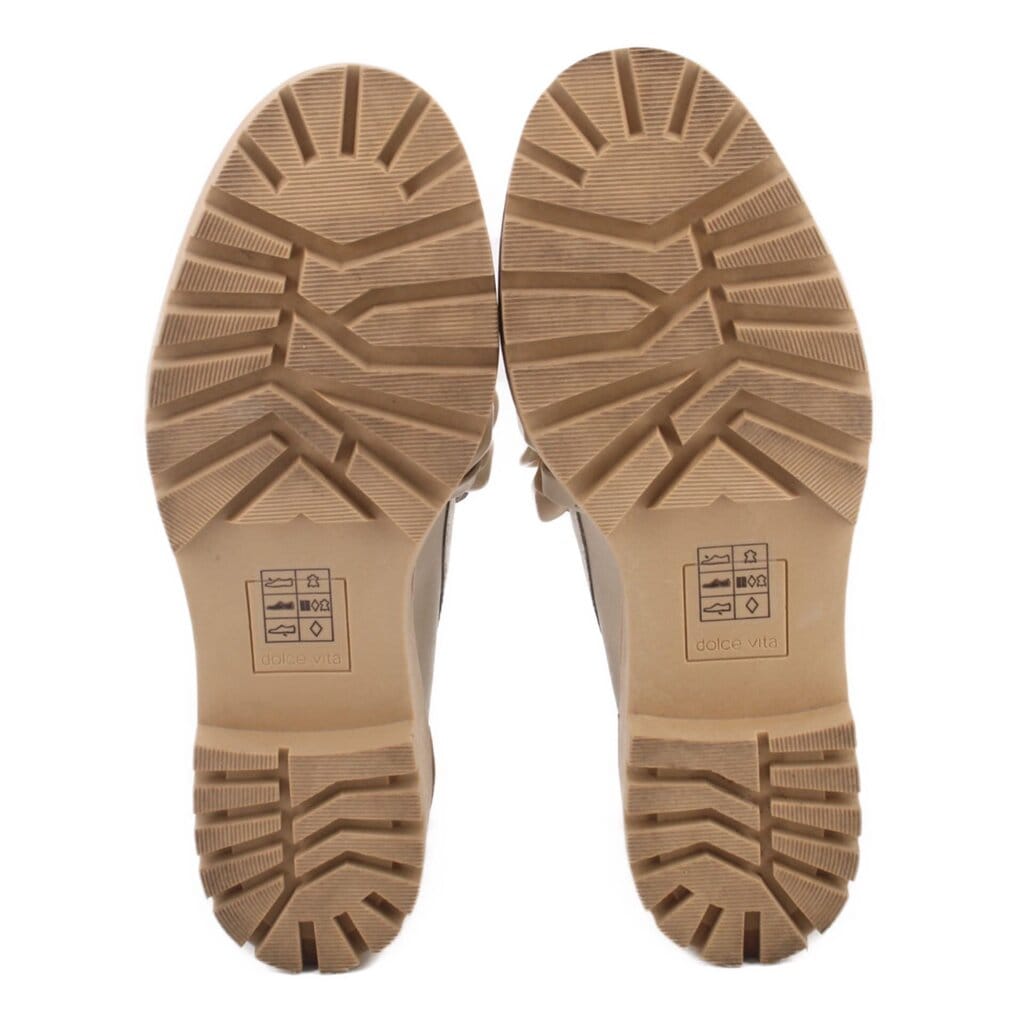 DOLCE VITA PLATFORM LOAFERS FLATS CREAM 8.5 US