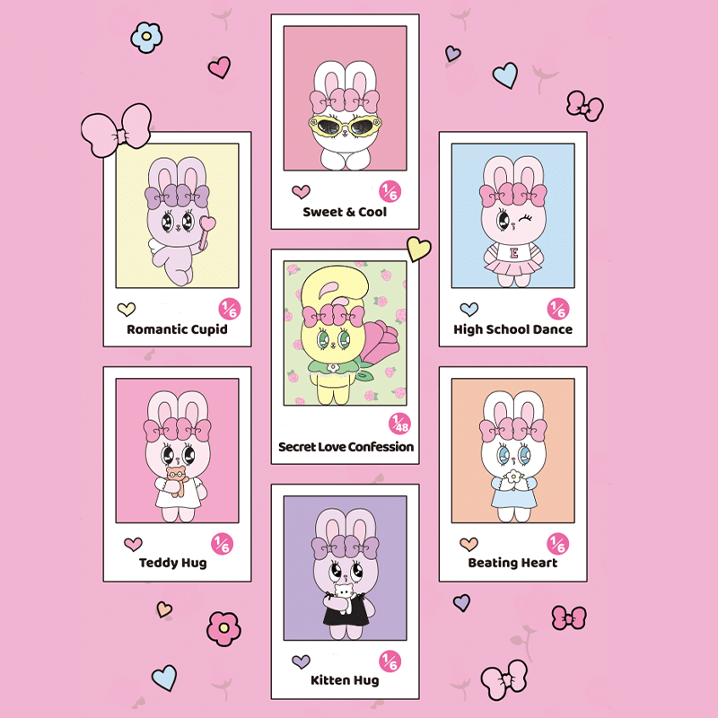 MY FUNBOX Esther Bunny Sweet Date Plush Keychain Blind Box Series (pre-order 1-2 weeks arrive)