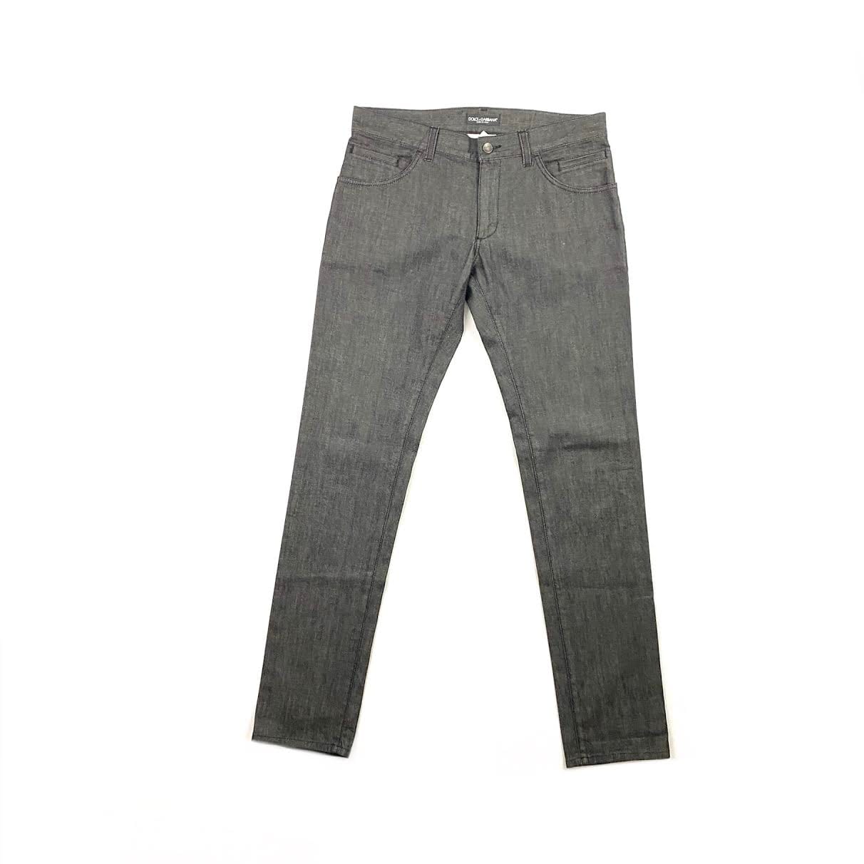 Dolce & Gabbana Black Straight Leg Jeans - Size 48