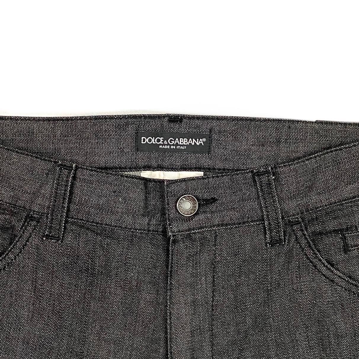 Dolce & Gabbana Black Straight Leg Jeans - Size 48