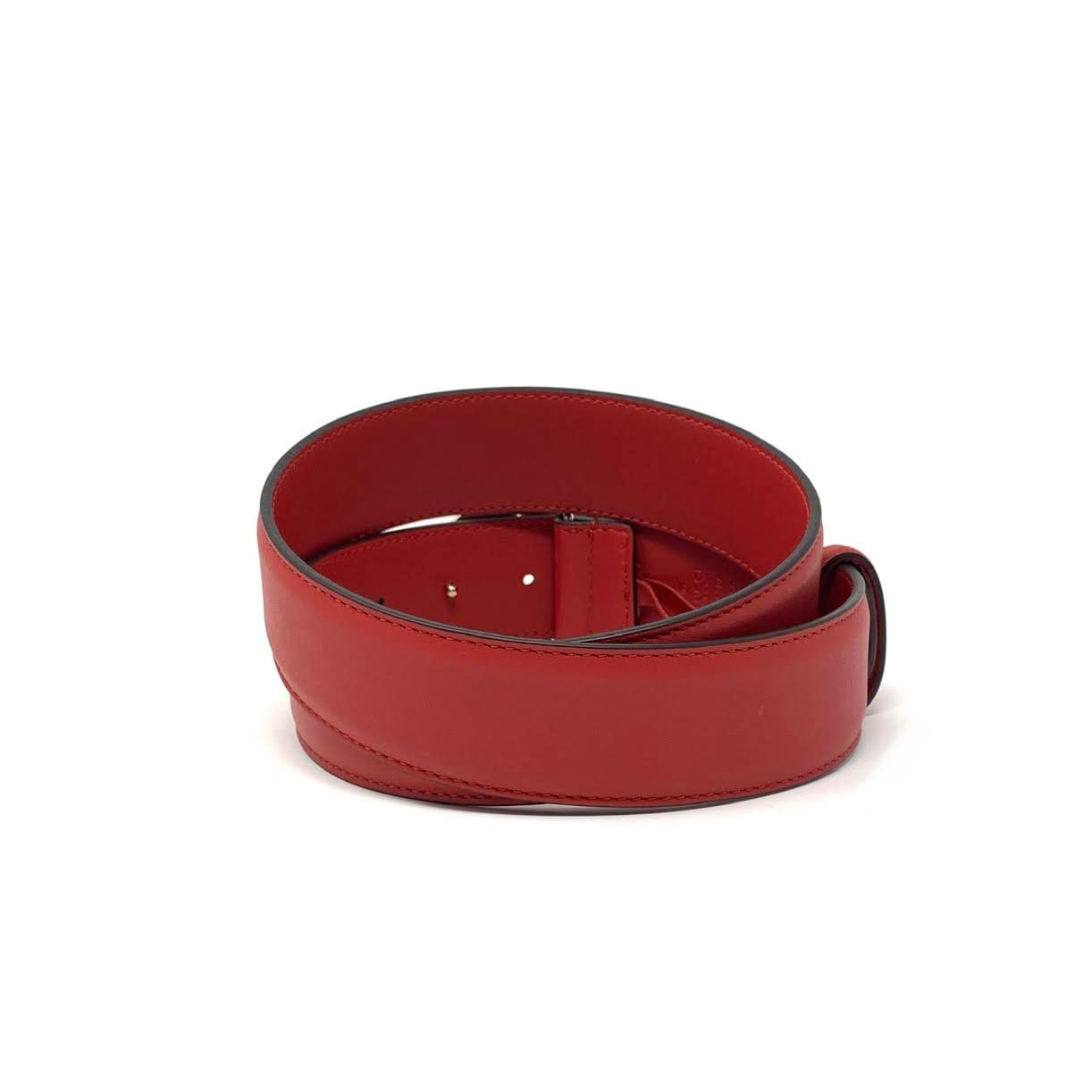 Gucci Interlocking GG Signature Leather Belt - Size 34