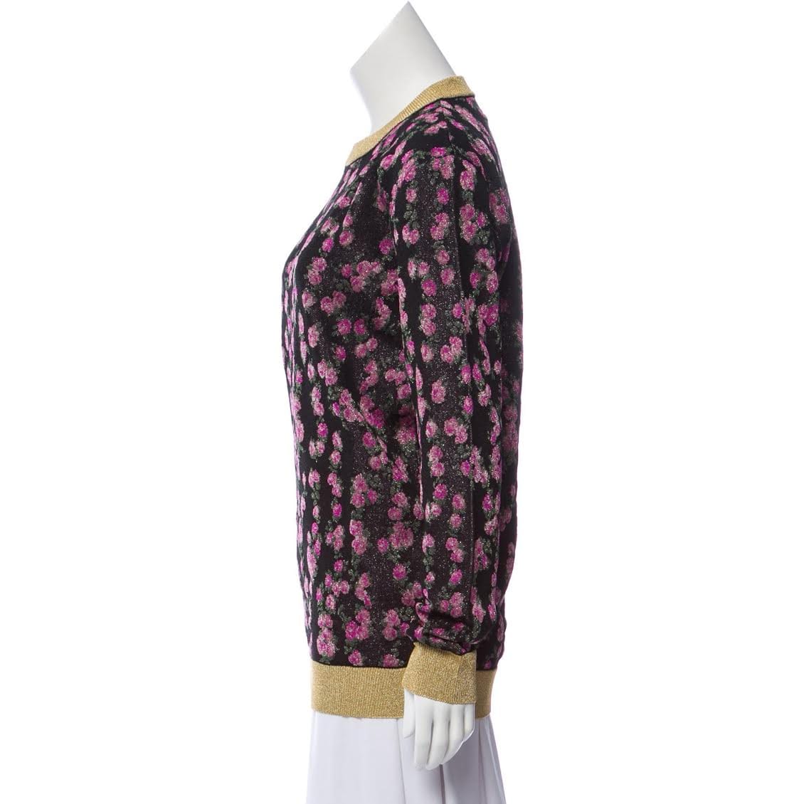 Gucci Metallic Floral Sweater - Size M