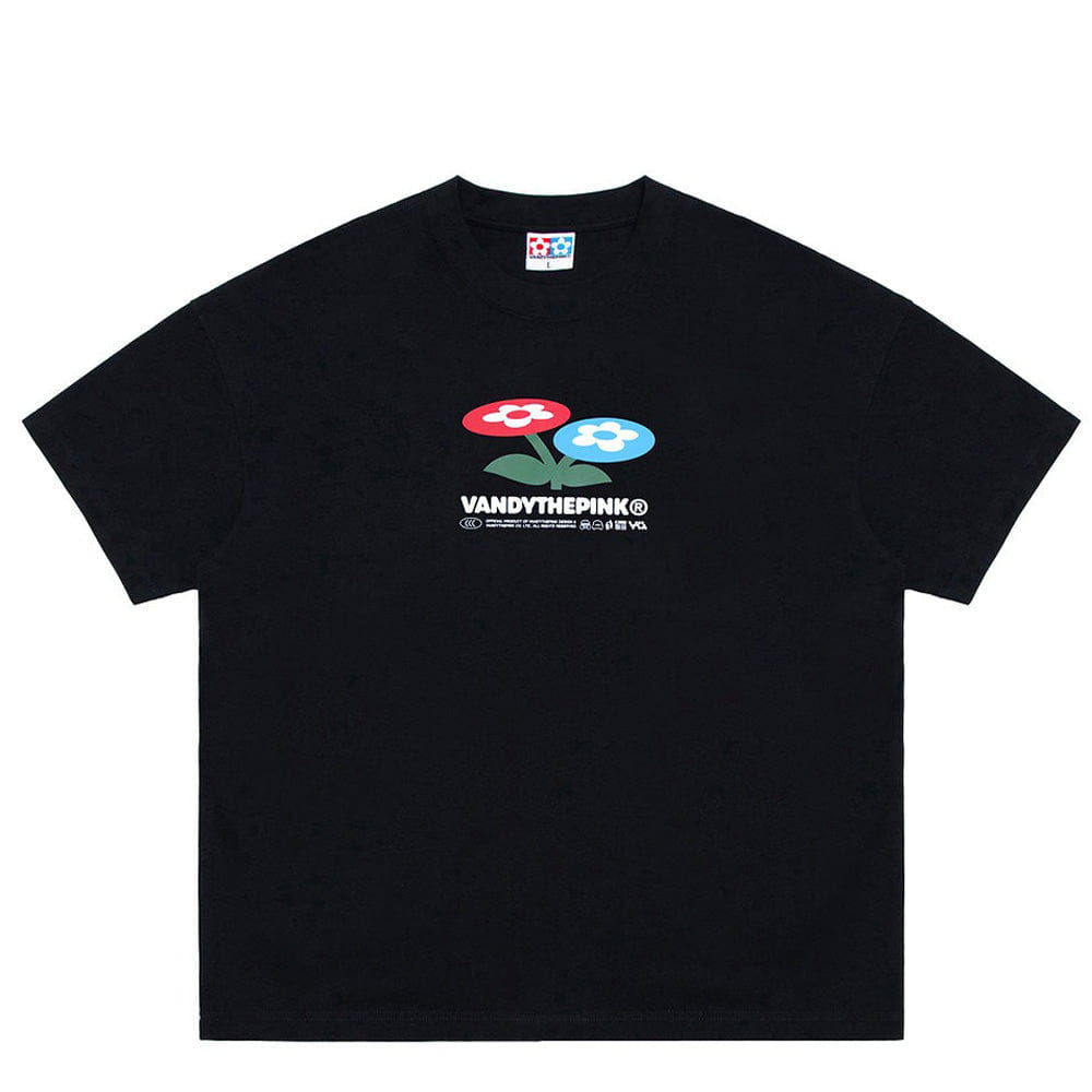 VANDY THE PINK TWO FLOWER TEE