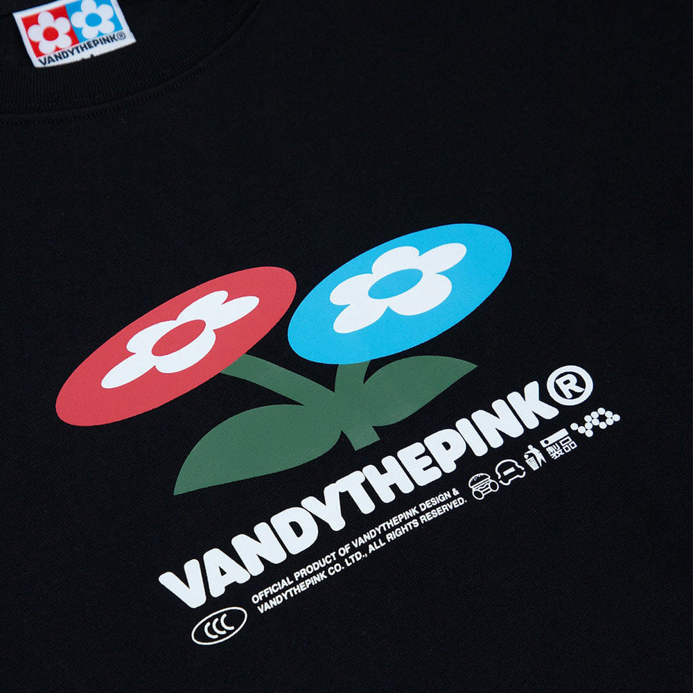 VANDY THE PINK TWO FLOWER TEE
