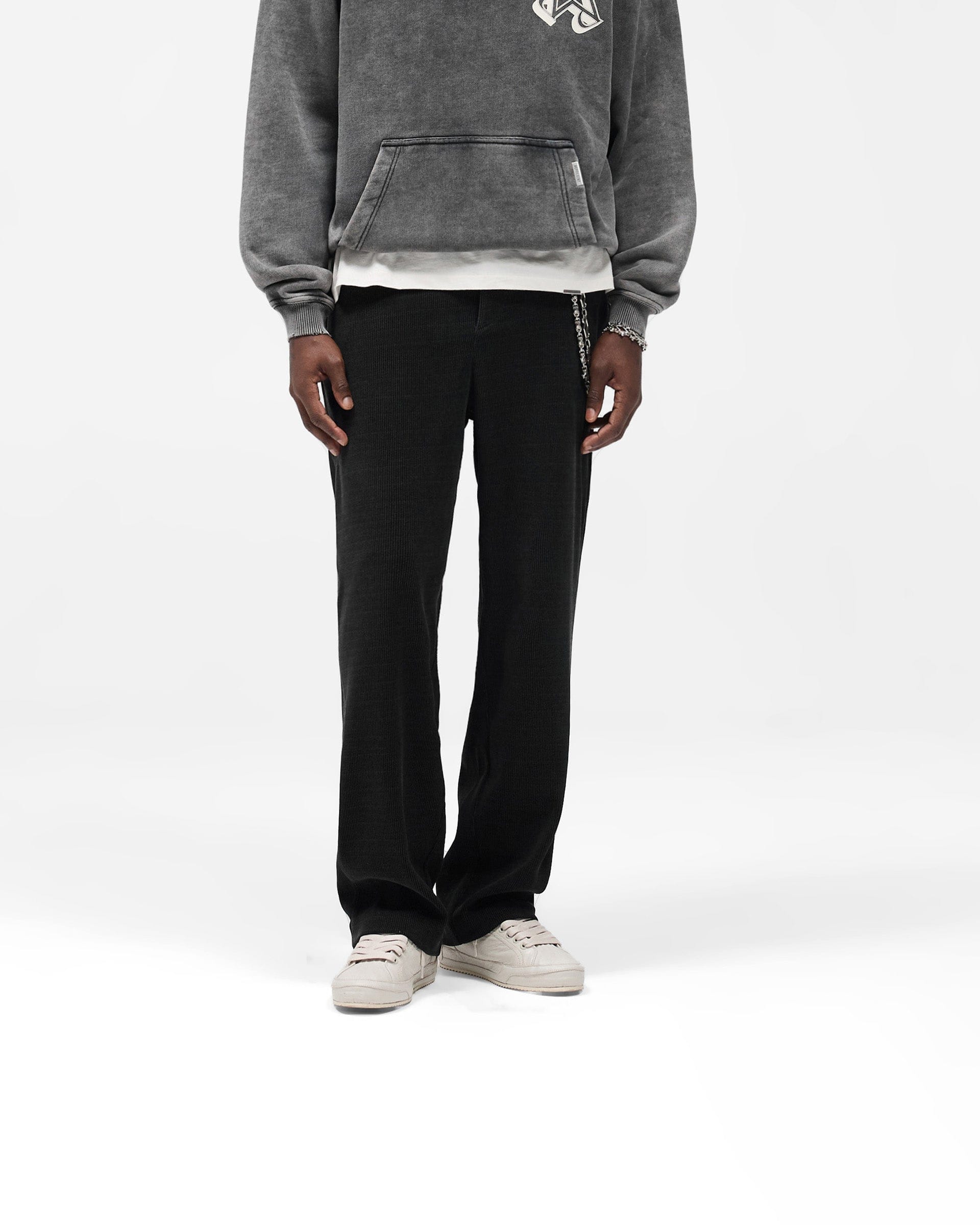 FW25 Ribbed Hybrid Pant - Washed Black
