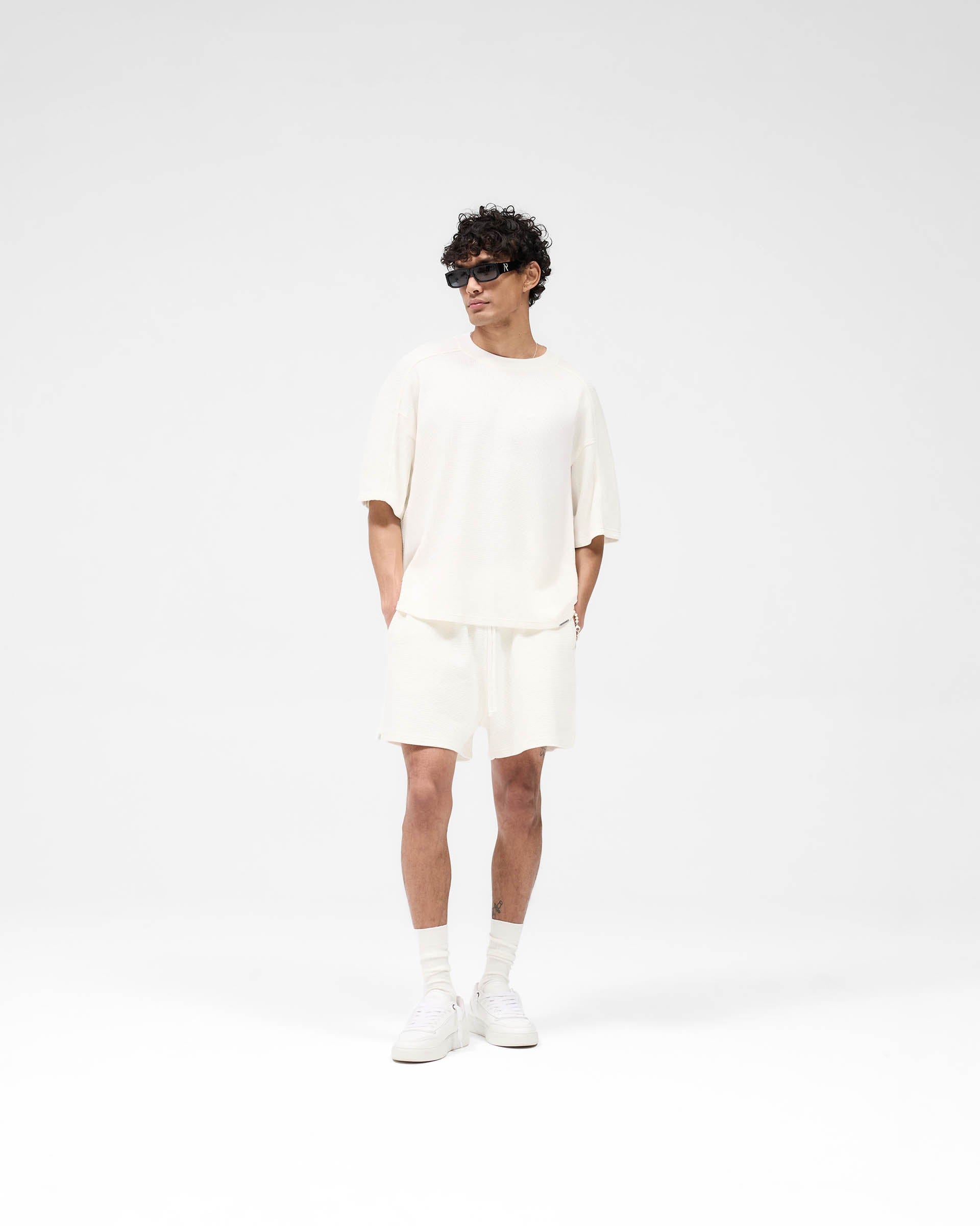 SS25 Waffle Shorts - White