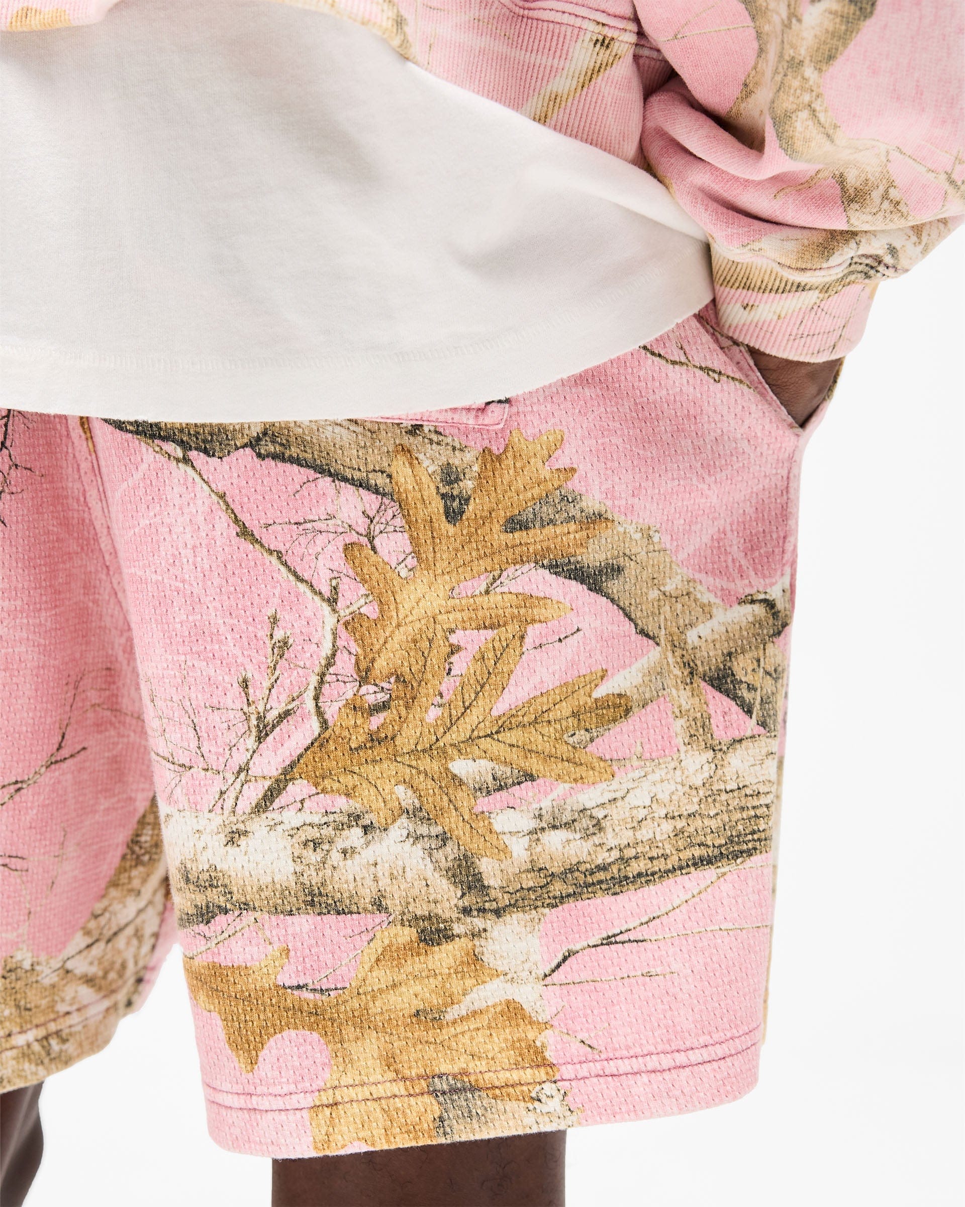 FW25 Other Realtree® Mesh Shorts- Washed Pink Camo