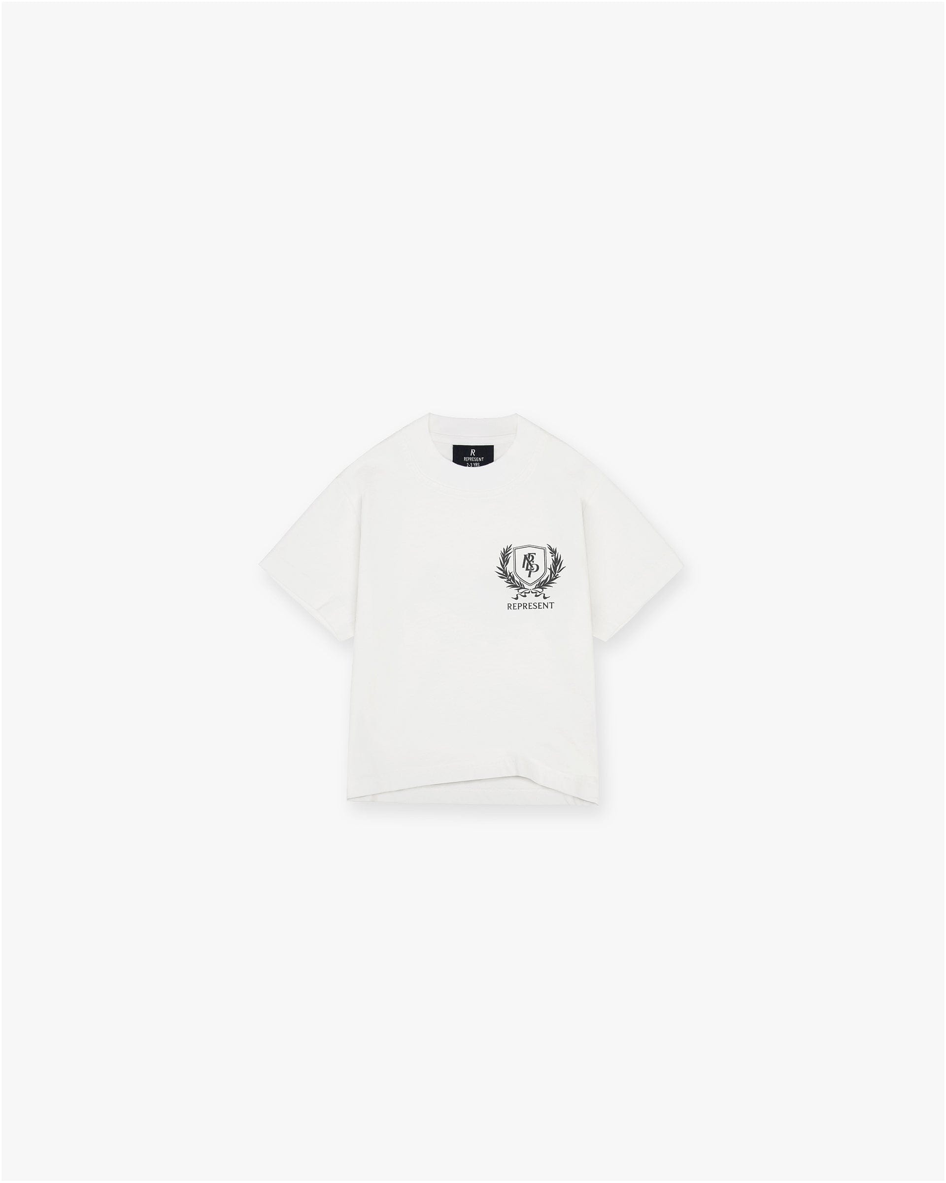 SS25 Mini Crest T-Shirt - Flat White