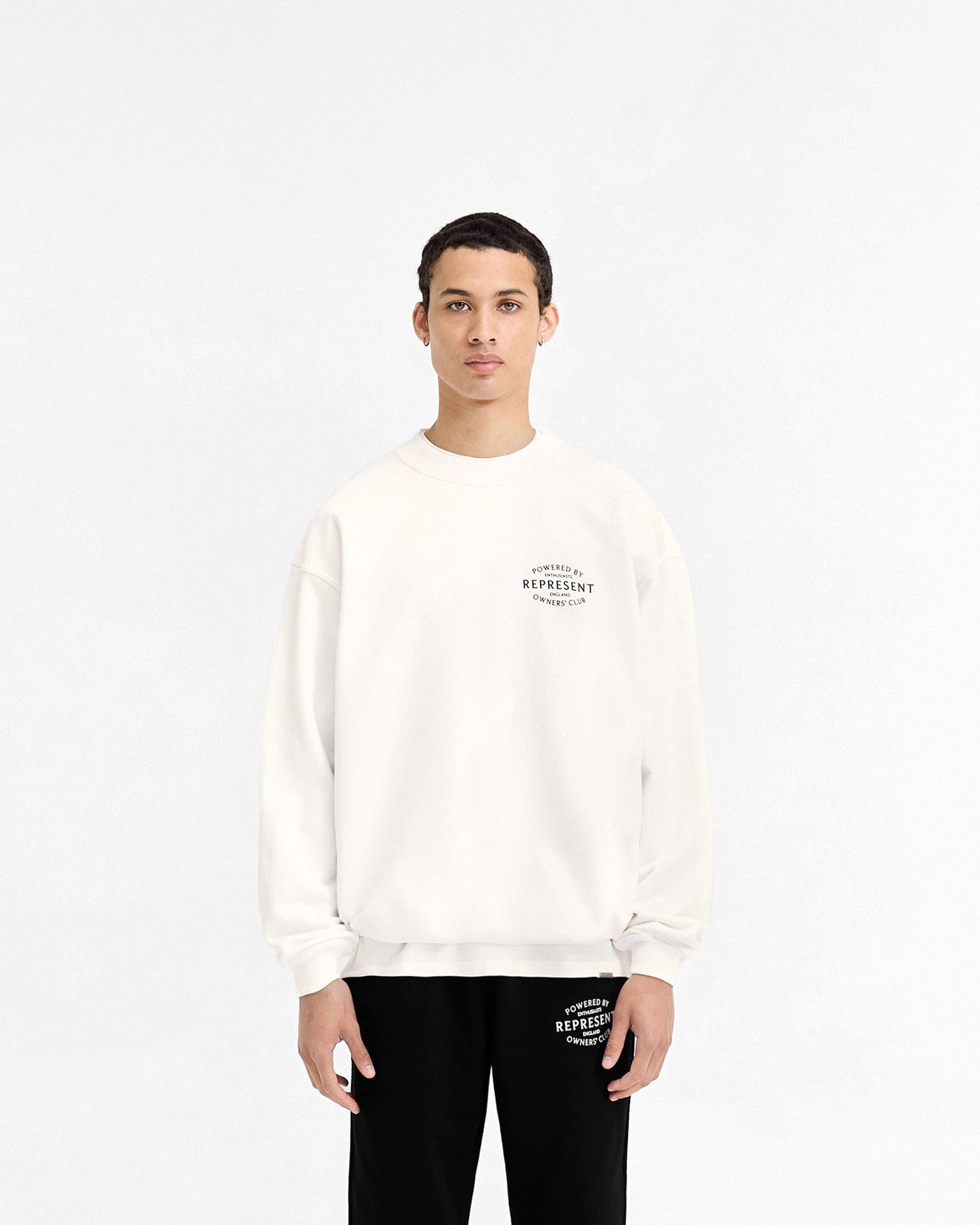 Owners Club Represent Owners Club Stamp Sweater - Flat White