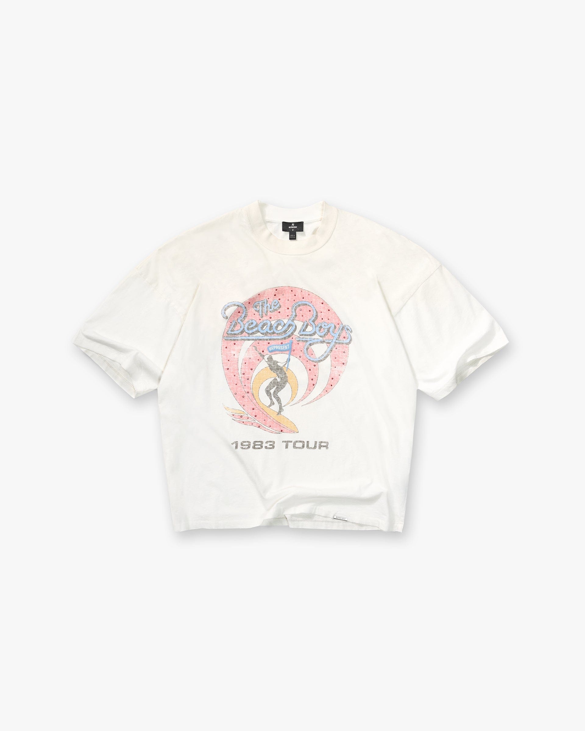 Exclusives Represent x Beach Boys Tour T-Shirt - Washed Ecru