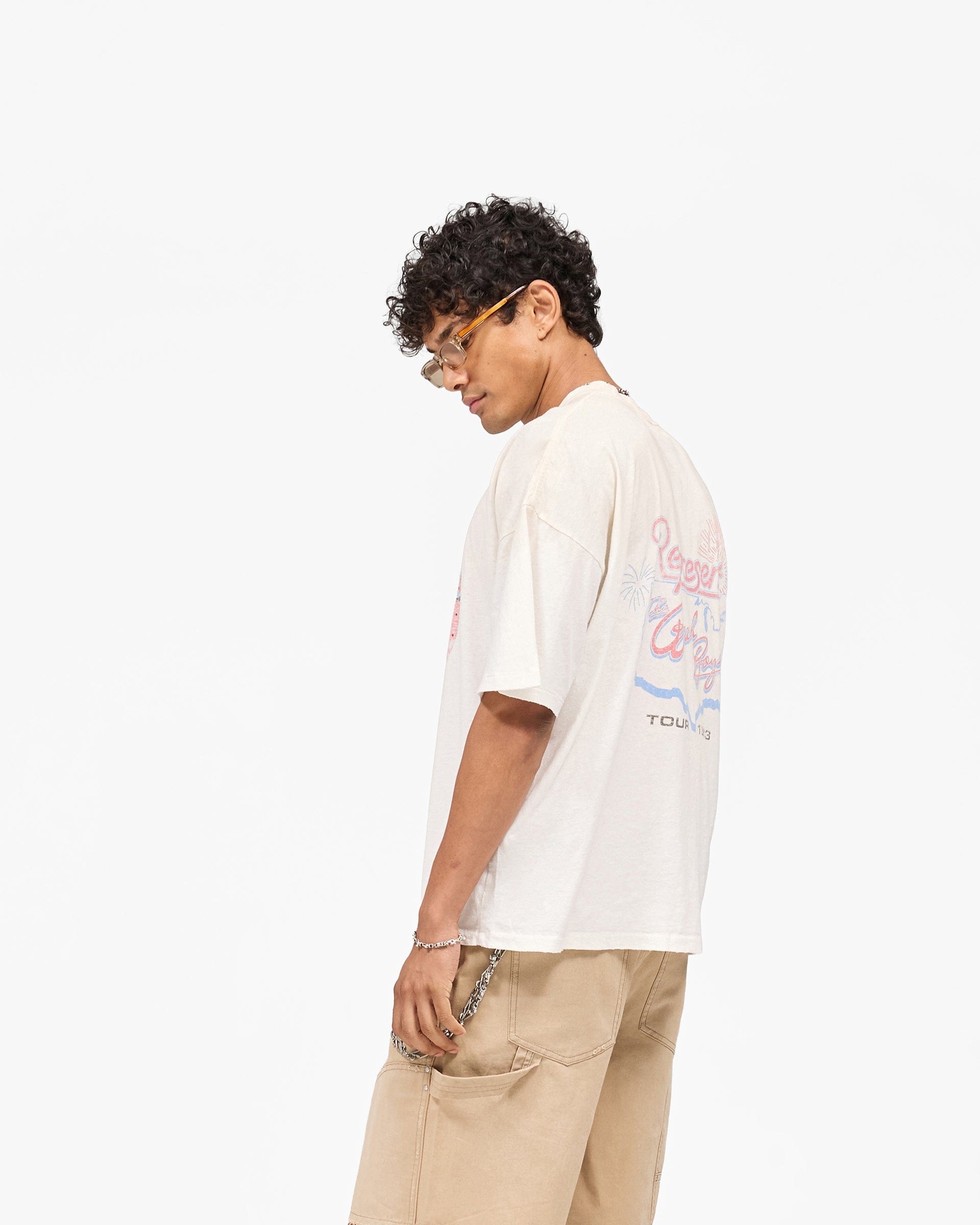 Exclusives Represent x Beach Boys Tour T-Shirt - Washed Ecru
