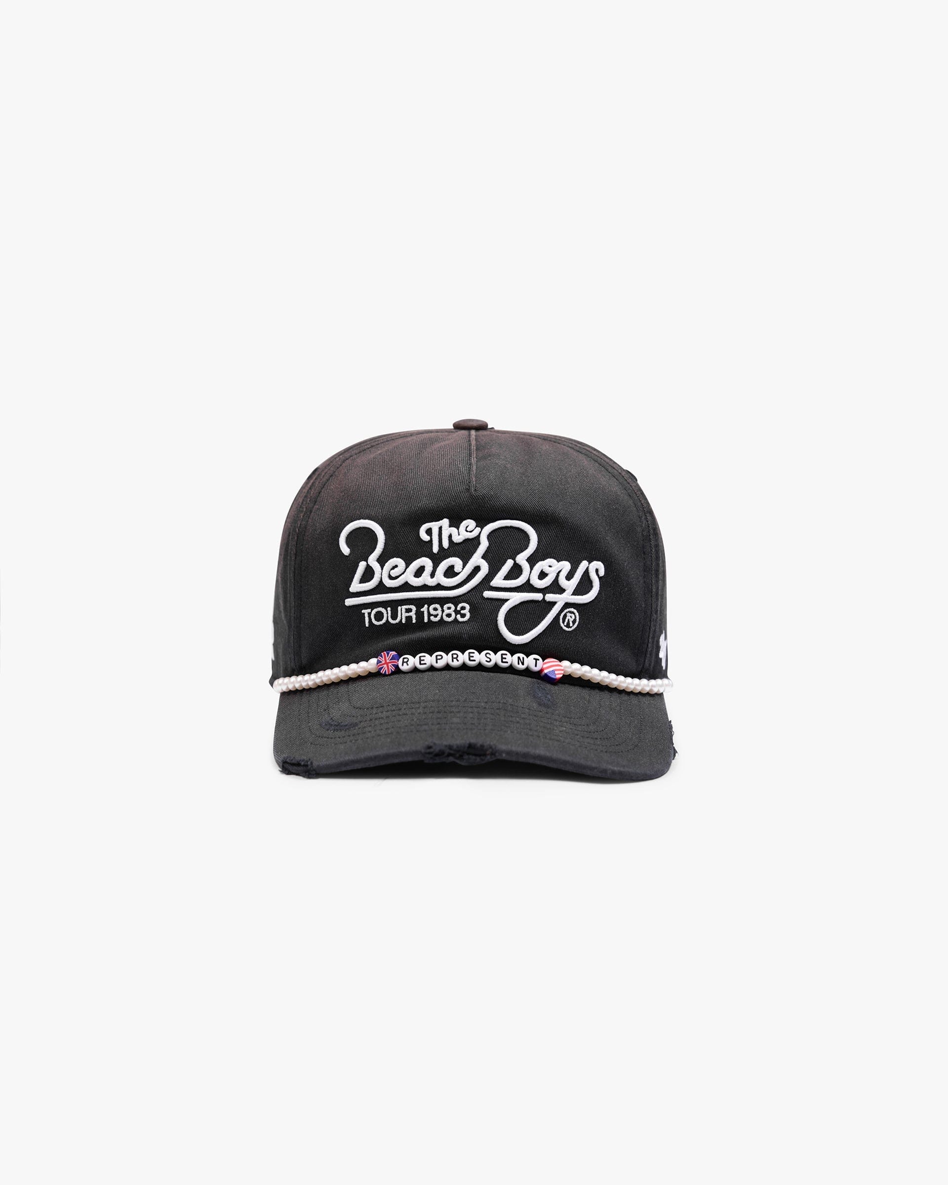 Exclusives Represent x Beach Boys Tour x 47 Cap - Washed Black