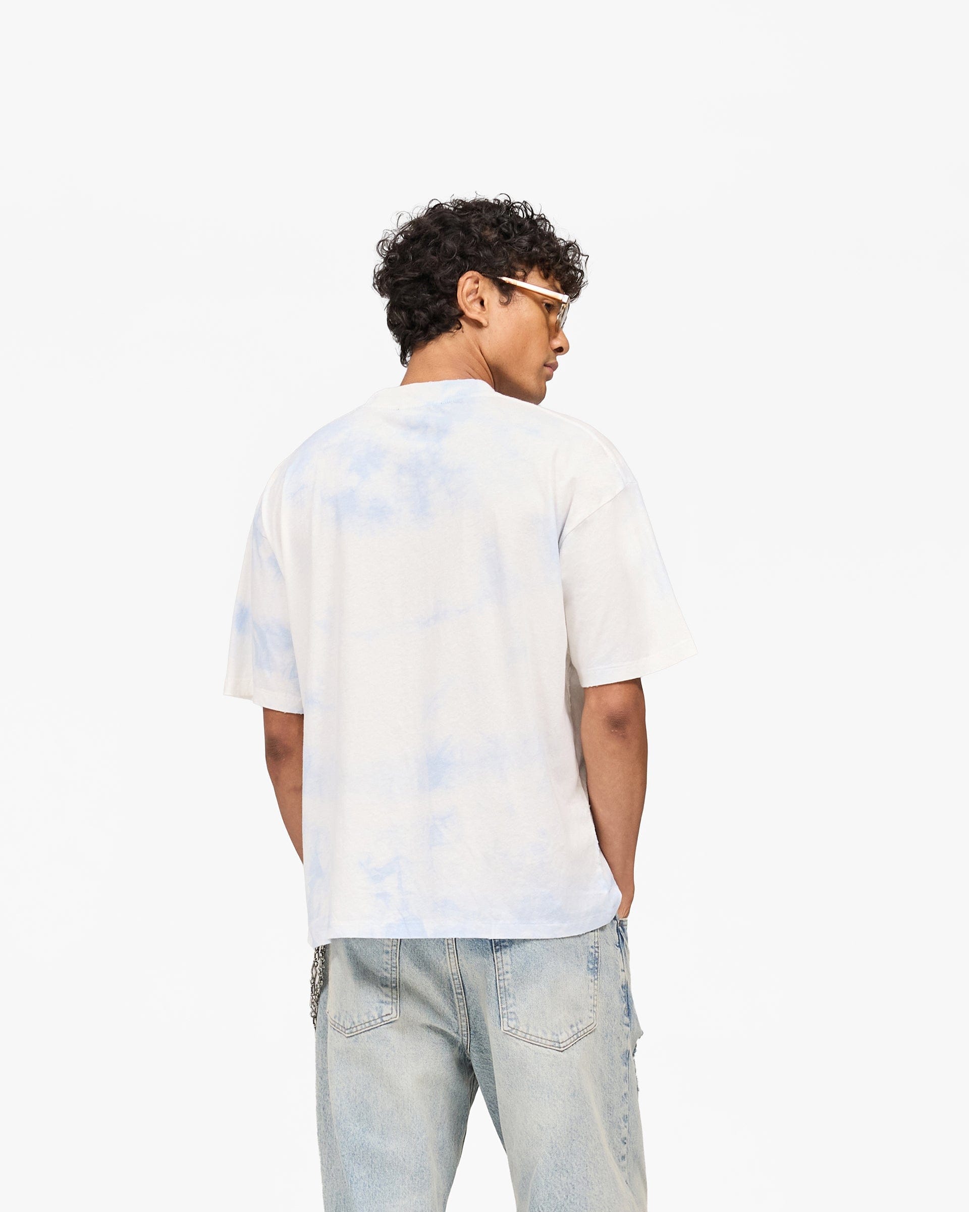 Exclusives Represent x Beach Boys Script T-Shirt - Blue Tie Dye