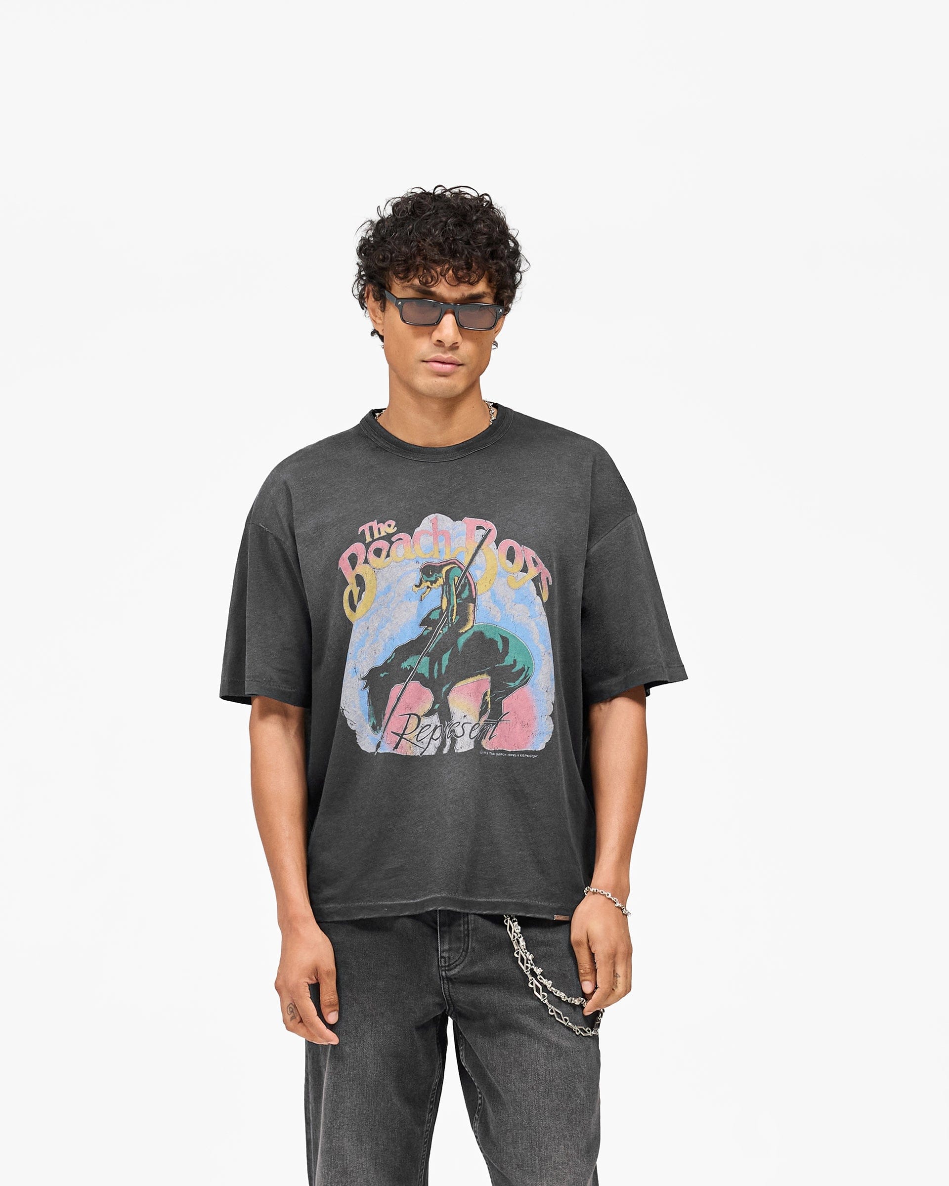 Exclusives Represent x Beach Boys Endless Summer T-Shirt - Stained Black