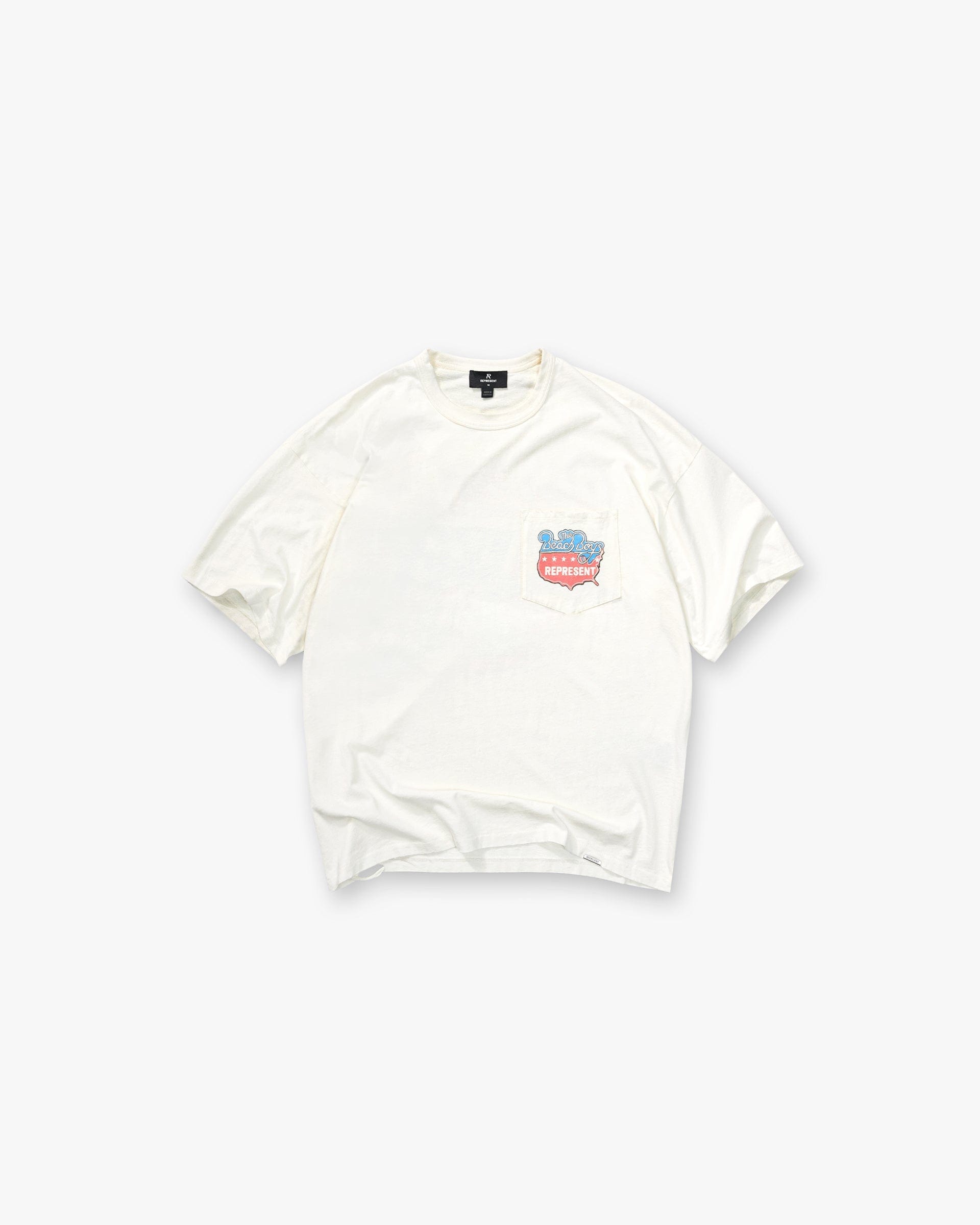 Exclusives Represent x Beach Boys Americas Band T-Shirt - Flat White