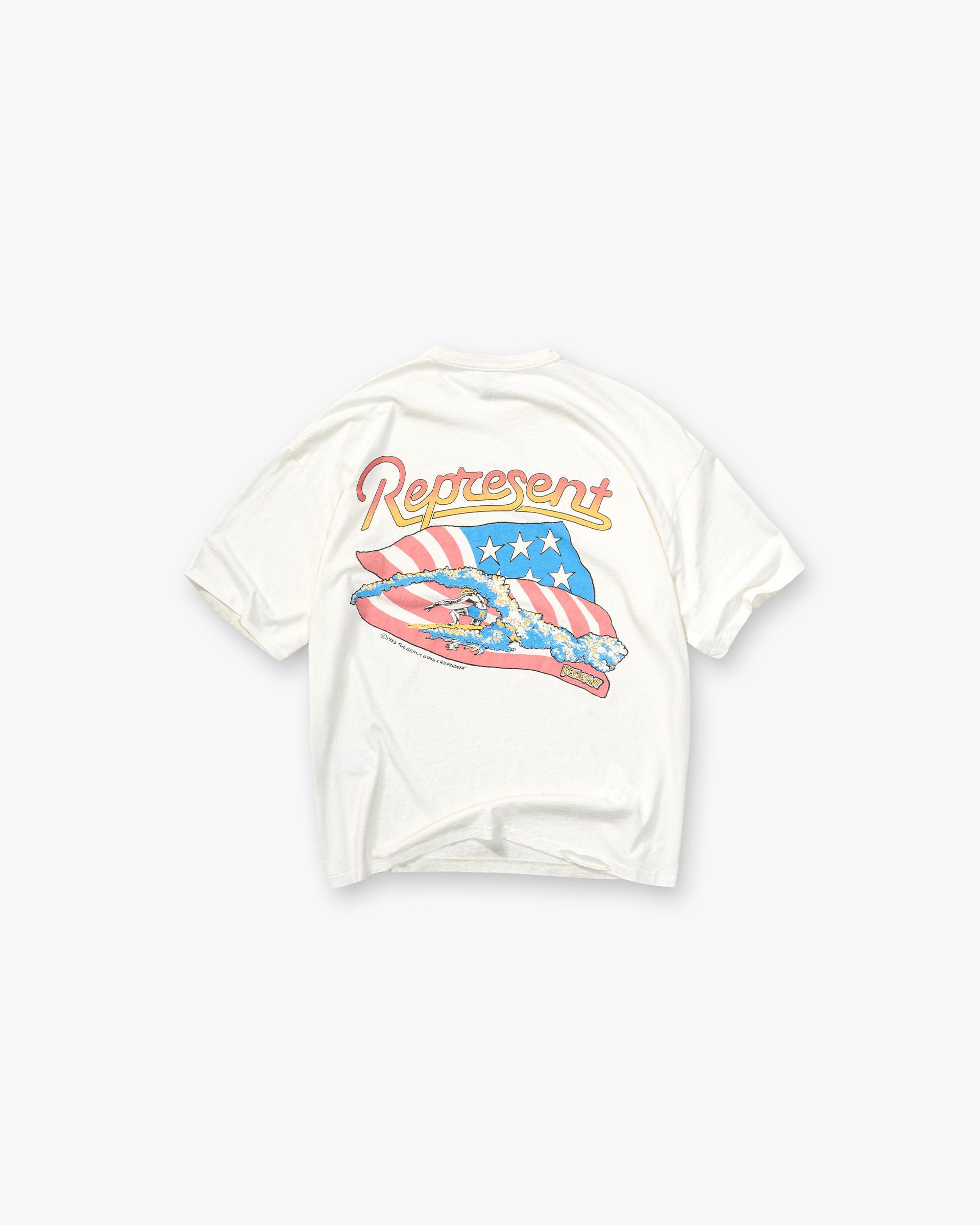 Exclusives Represent x Beach Boys Americas Band T-Shirt - Flat White