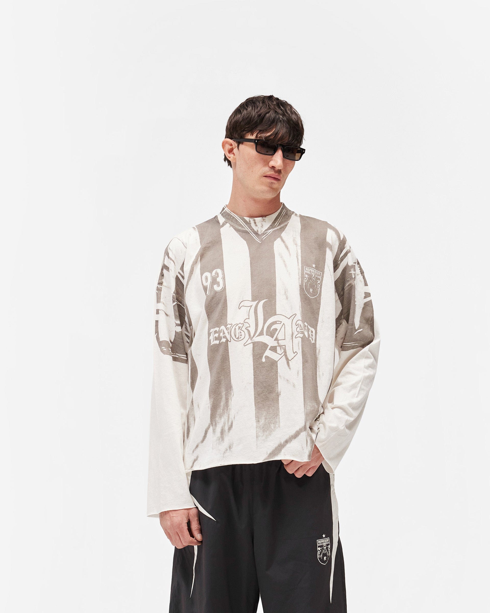 Exclusives Printed Long Sleeve T-Shirt - Flat White