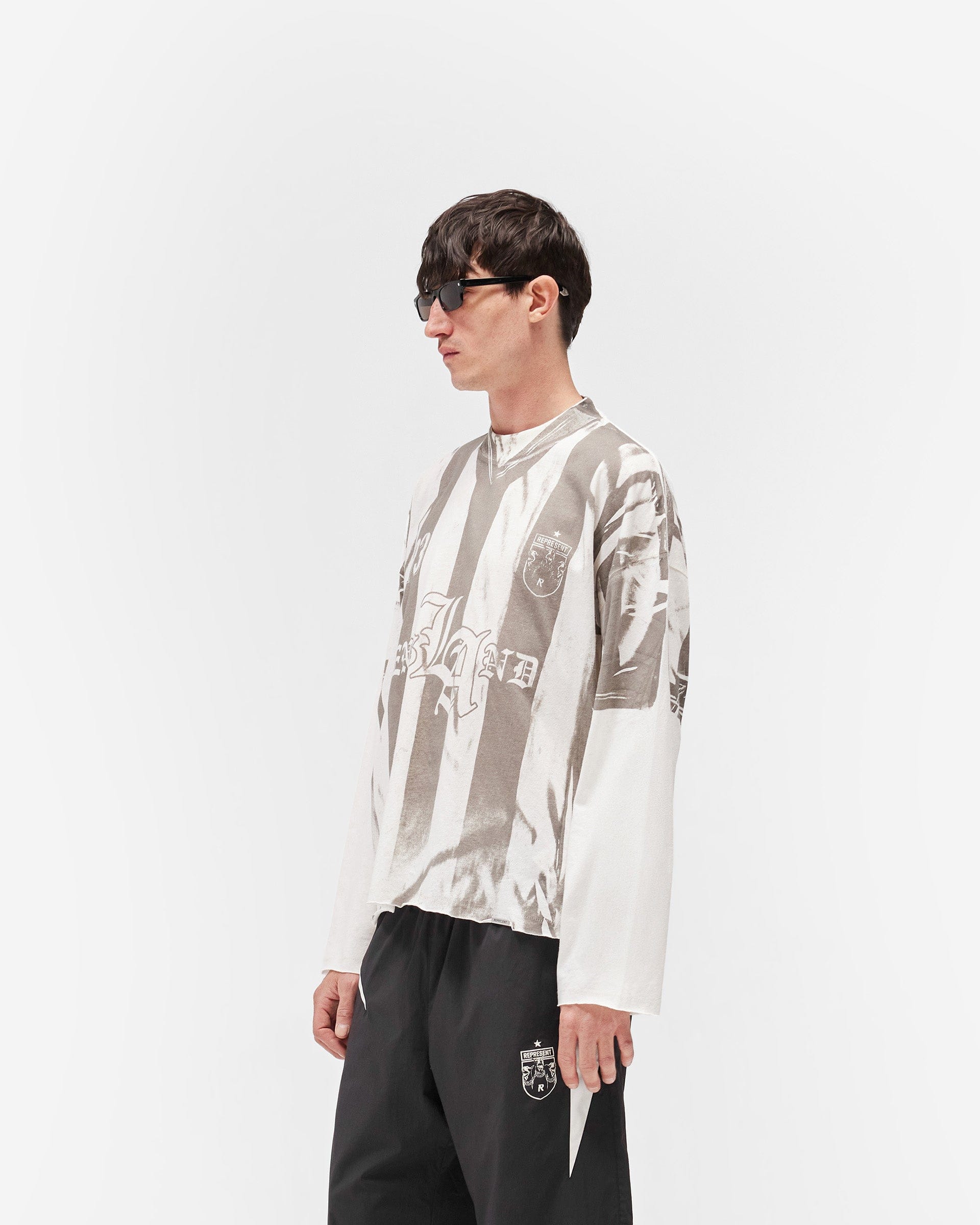 Exclusives Printed Long Sleeve T-Shirt - Flat White