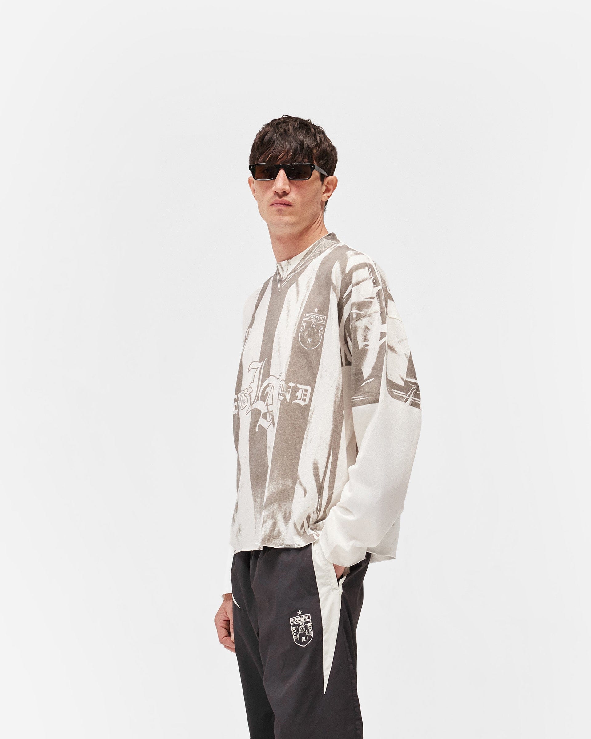 Exclusives Printed Long Sleeve T-Shirt - Flat White