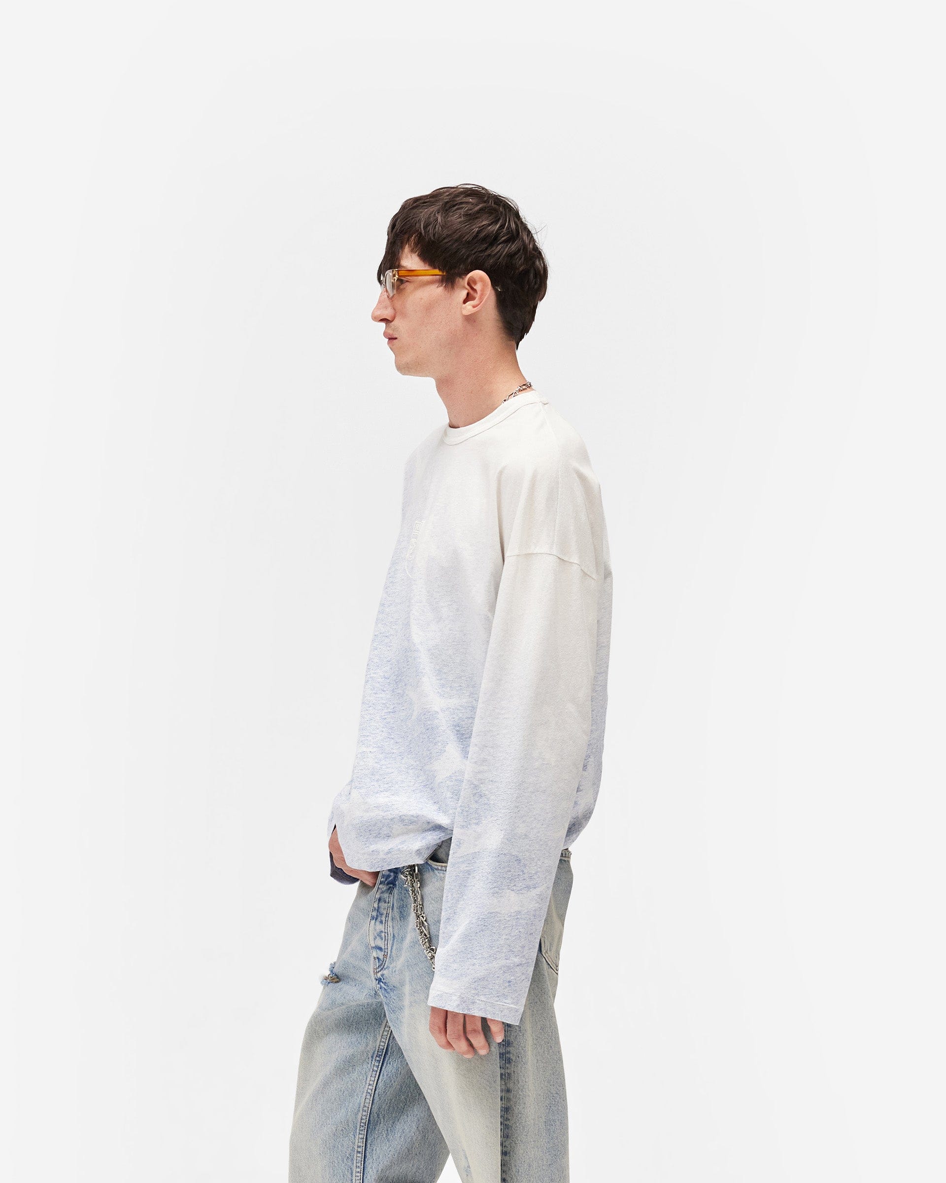 Exclusives USA Long Sleeve T-Shirt - Washed Blue